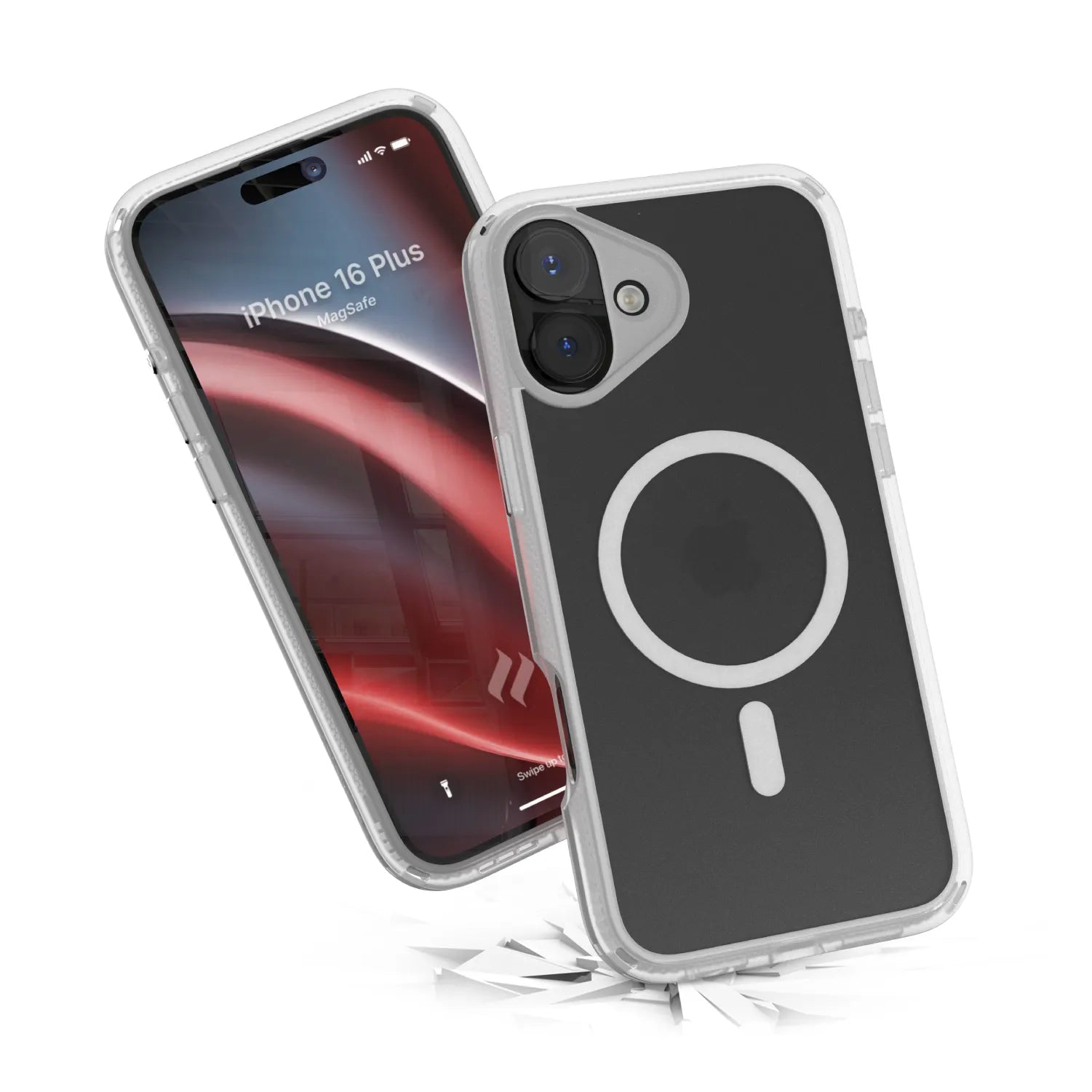 iPhone 16 Plus Protective Case with MagSafe Compatibility - Slim Shockproof Cover for Everyday Use, Work & Travel