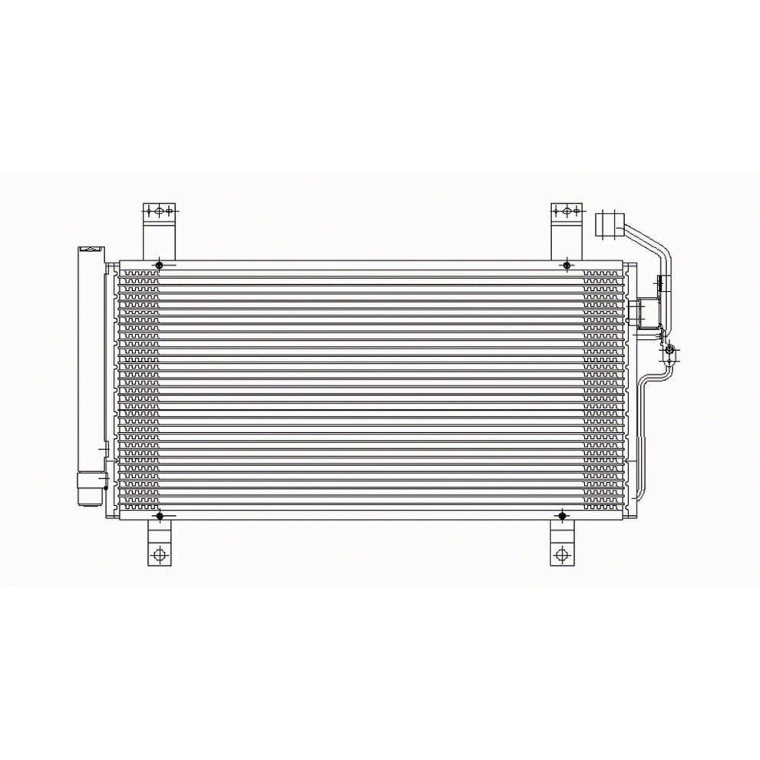 OE Replacement A/C Condenser for Mazda 6 2003-2008 - Compatible with Partslink MA3030143 - Perfect for Summer Cooling & Auto AC Repair