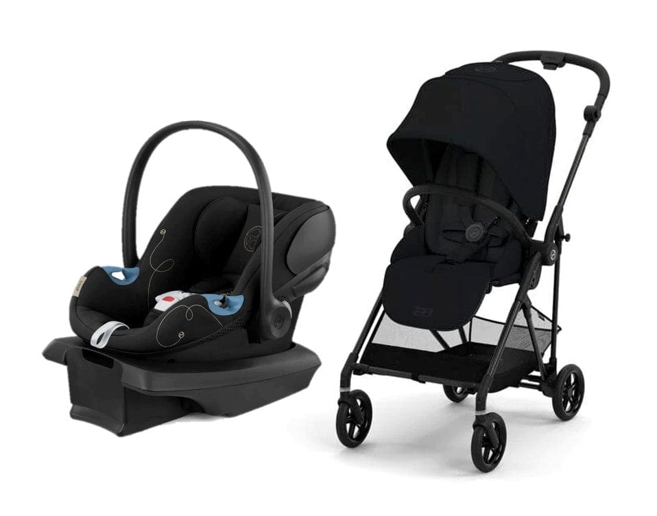 Cybex Melio Carbon 3 + Aton G Infant Car Seat Bundle - Lightweight Stroller & Car Seat Combo for Newborns - Perfect for City Travel & Family Outings