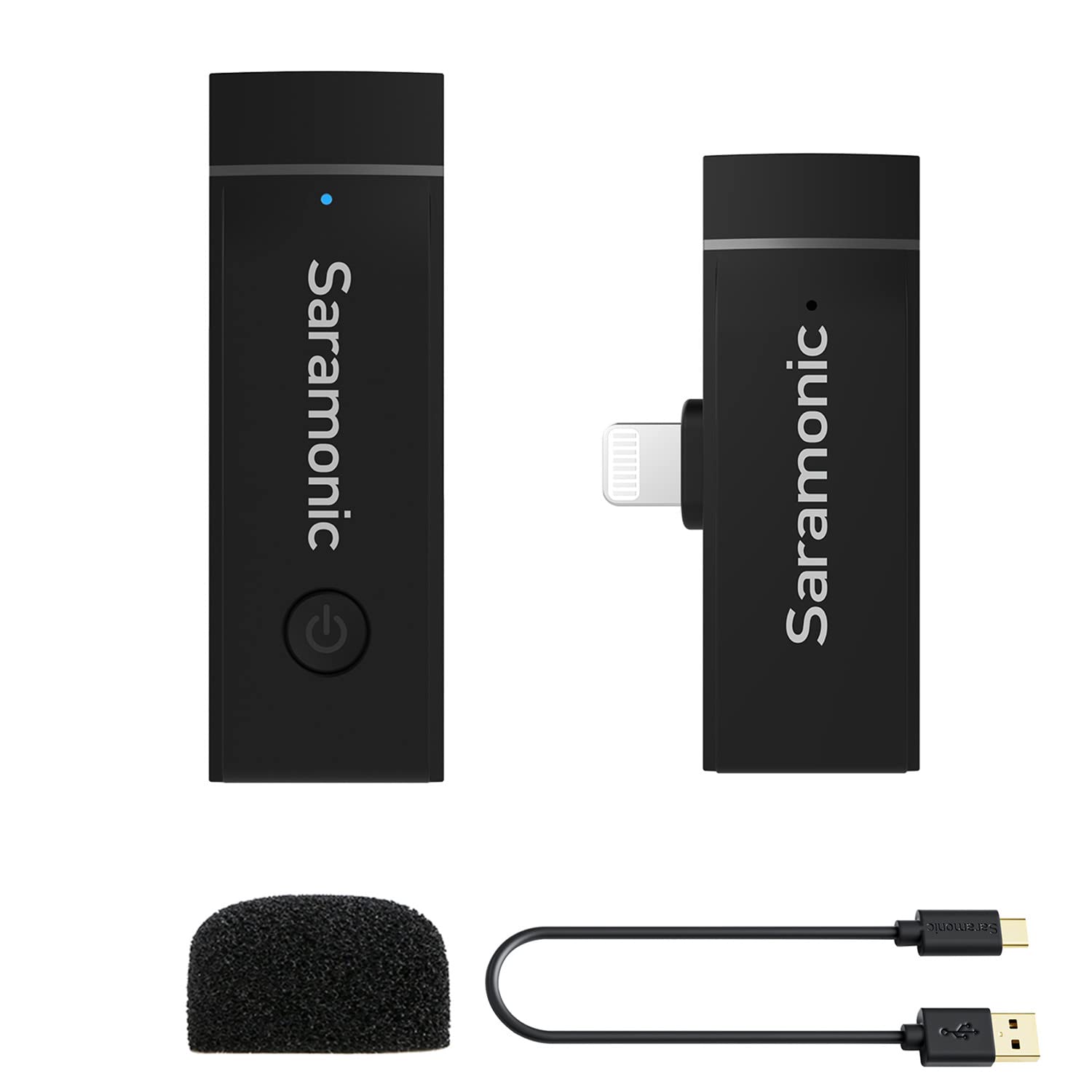 Saramonic Blink Go D1 Wireless Lavalier Microphone for iPhone 12 - Lapel Mic System for iOS Smartphones, iPad Pro & iPad Air - Perfect for YouTube Vlogging, Facebook Live & Podcast Recording