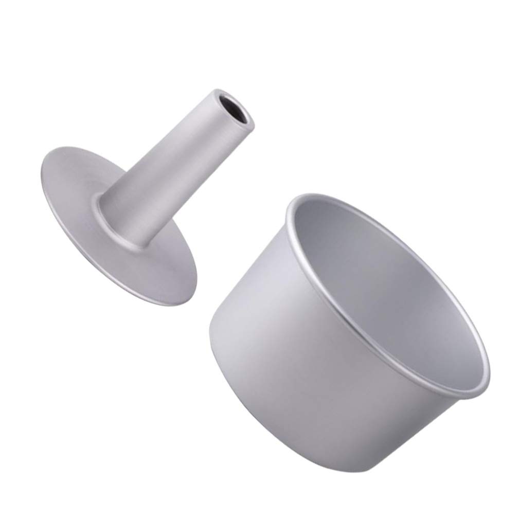 5-Piece Hemoton Aluminum Alloy Leakproof Chiffon Cake Pan Set - Non-Stick Baking Molds for Perfect Sponge Cakes, Cupcakes & Desserts - Ideal for Home Baking, Parties & Professional Use