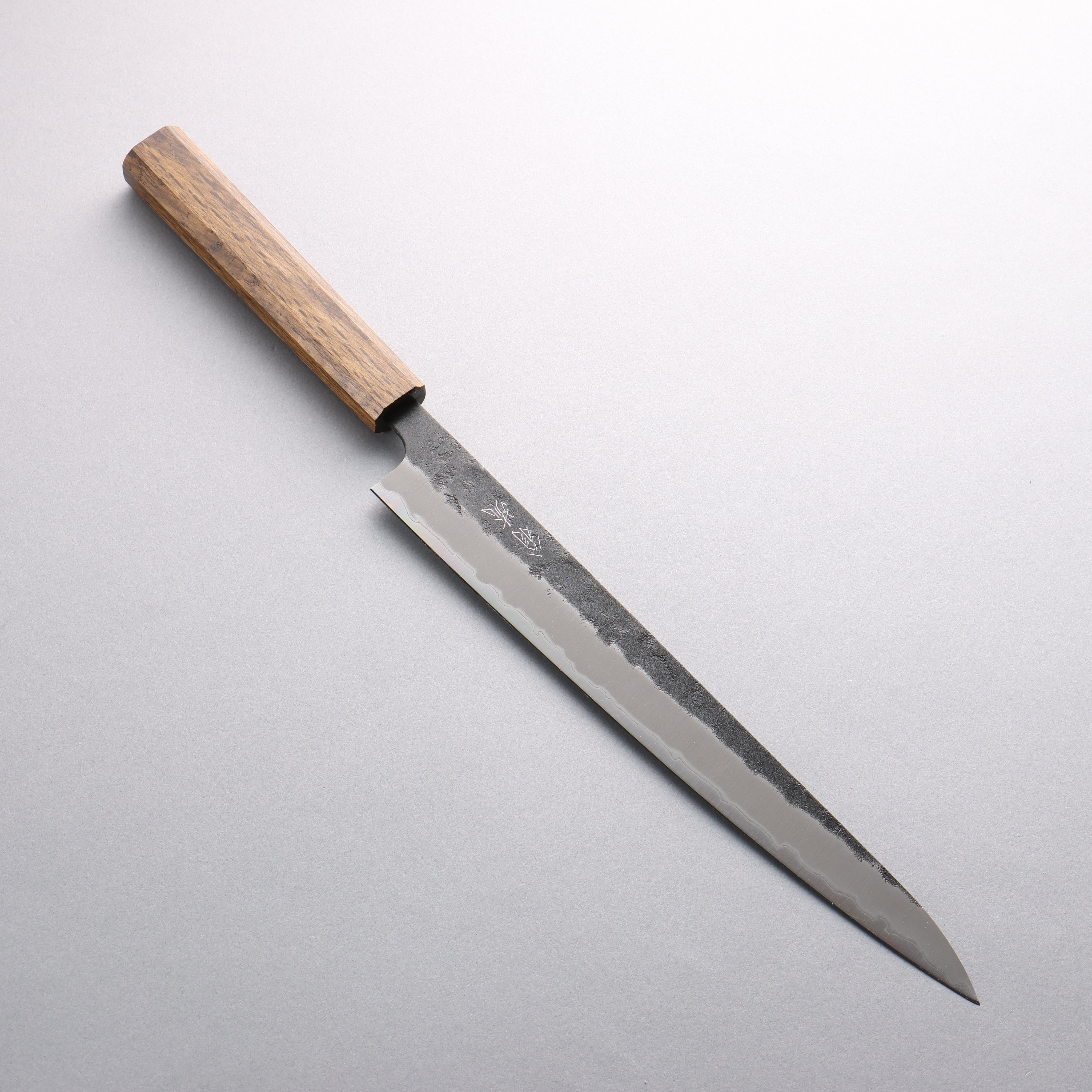 Premium Oul Blue Super Black Nashiji Sujihiki Knife 270mm with Oak Handle - Japanese Sashimi & Sushi Chef Knife for Precision Slicing