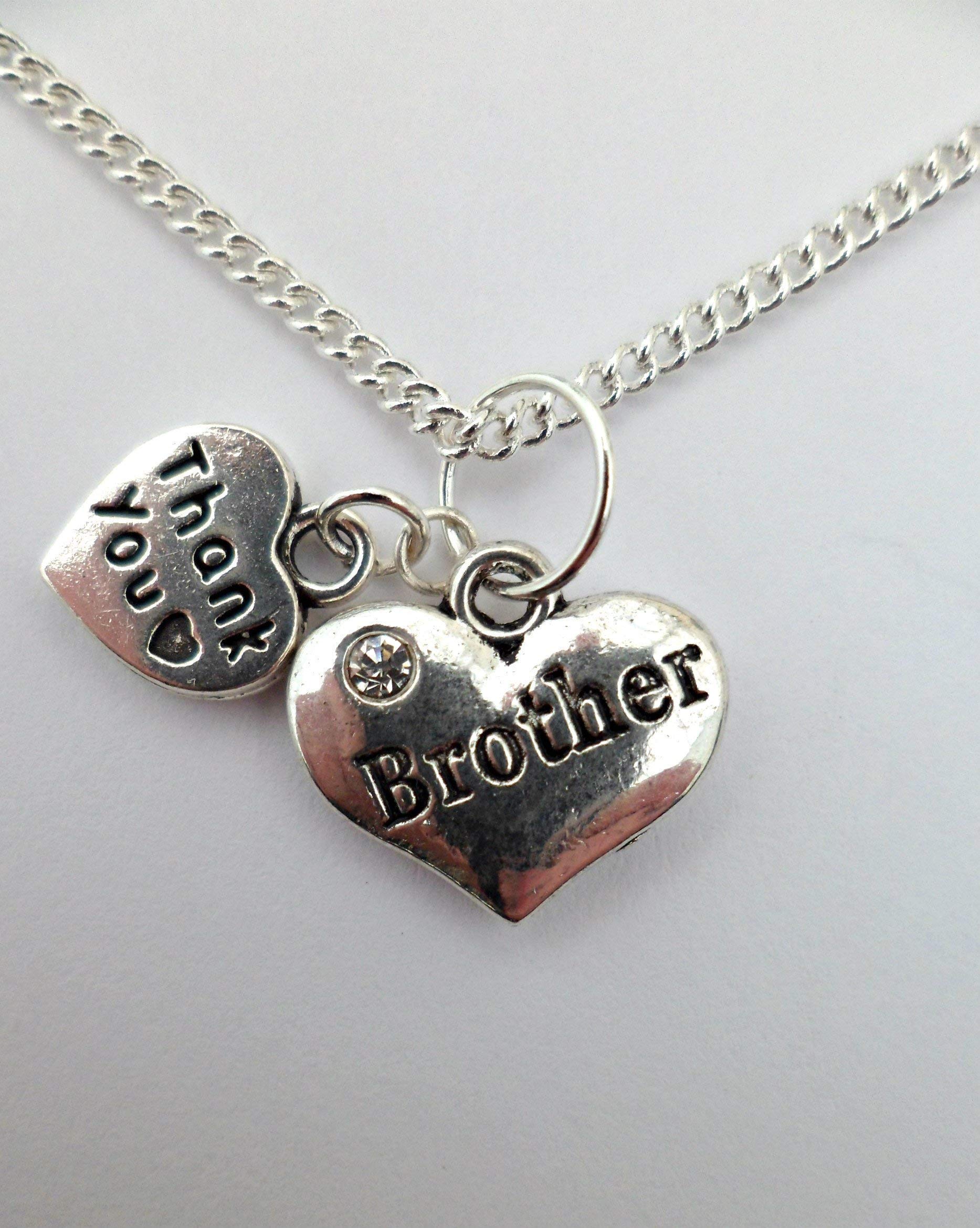 Silver Plated Love Heart Gem Charm Pendant Necklace for Couples - Romantic Gift for Valentine's Day, Anniversary & Date Night Jewelry