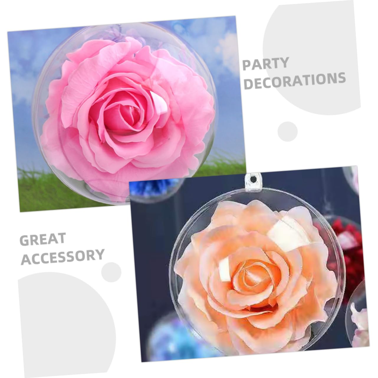 MagicLulu 3 Sets 8cm Christmas Tree Balls - Festive Decor for Xmas & Weddings