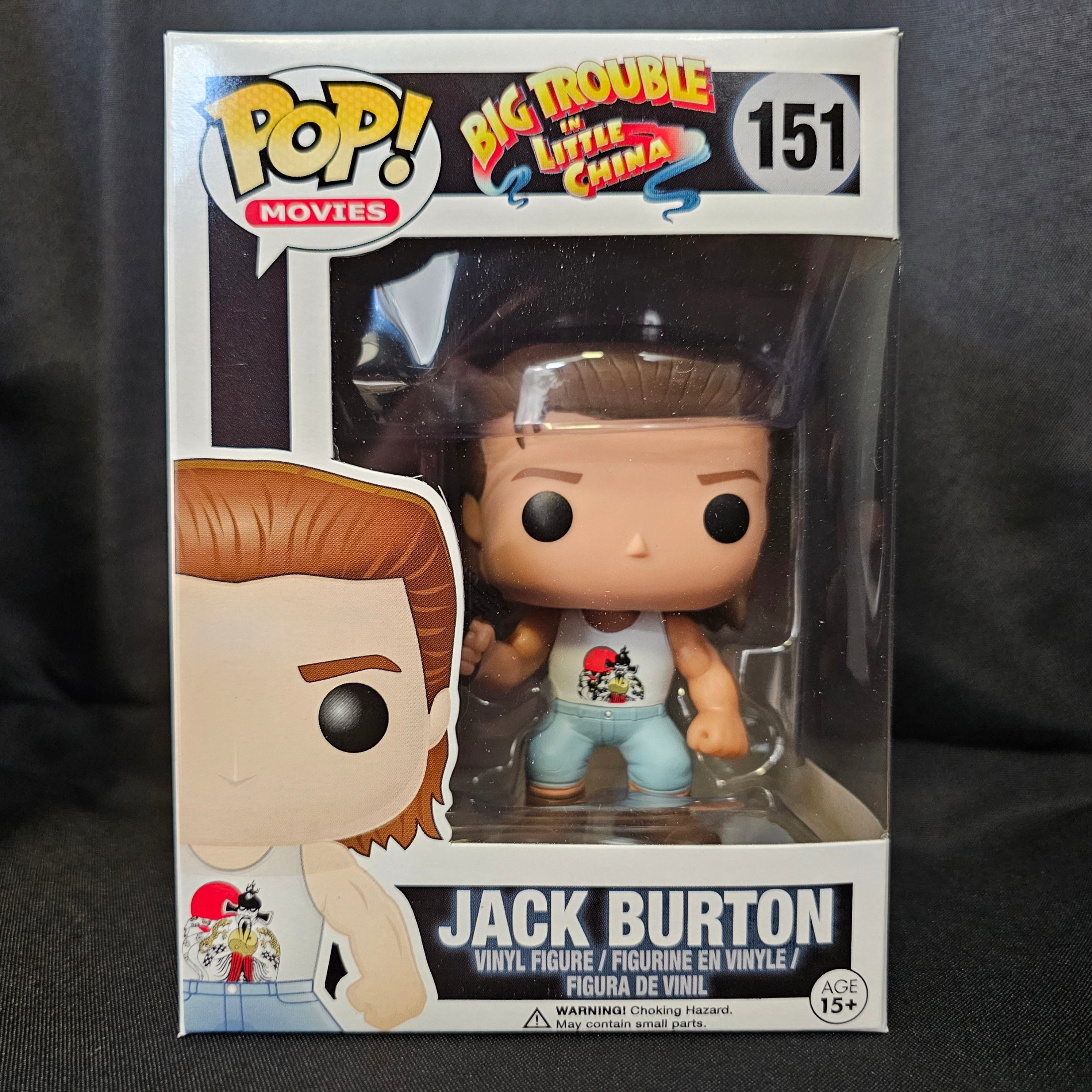Big Trouble in Little China Jack Burton Pop! Vinyl Figure #151 - Collectible Movie Character for Fans & Display