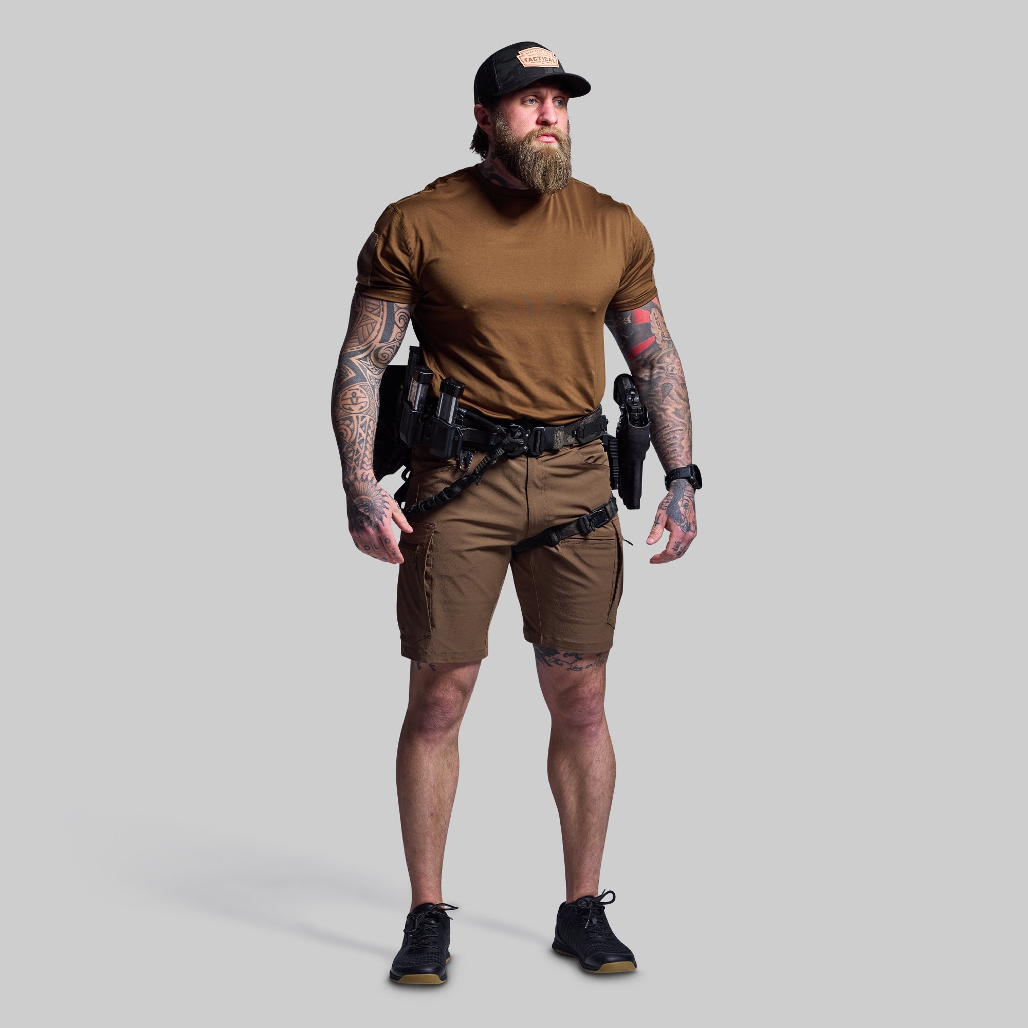 Scout Shorts for Men - Coyote Brown Tactical Hiking Shorts - Lightweight & Durable Outdoor Adventure Shorts for Camping, Hiking & Travel