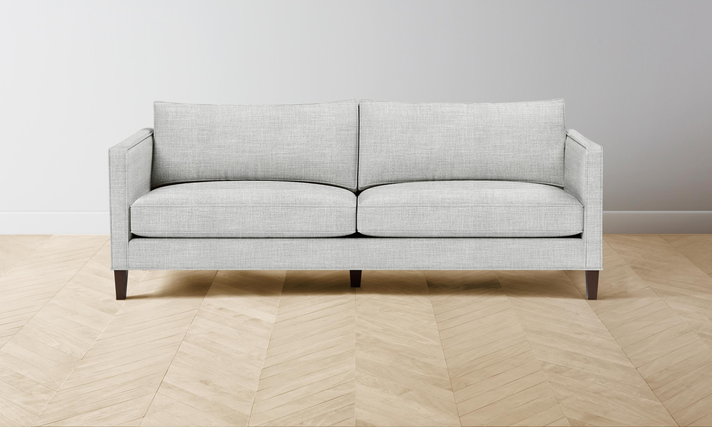 Premium Crosby Sectional Sofa - Performance Textured Tweed Fabric in Dove Gray | Perfect for Living Rooms, Family Rooms & Cozy Home Spaces