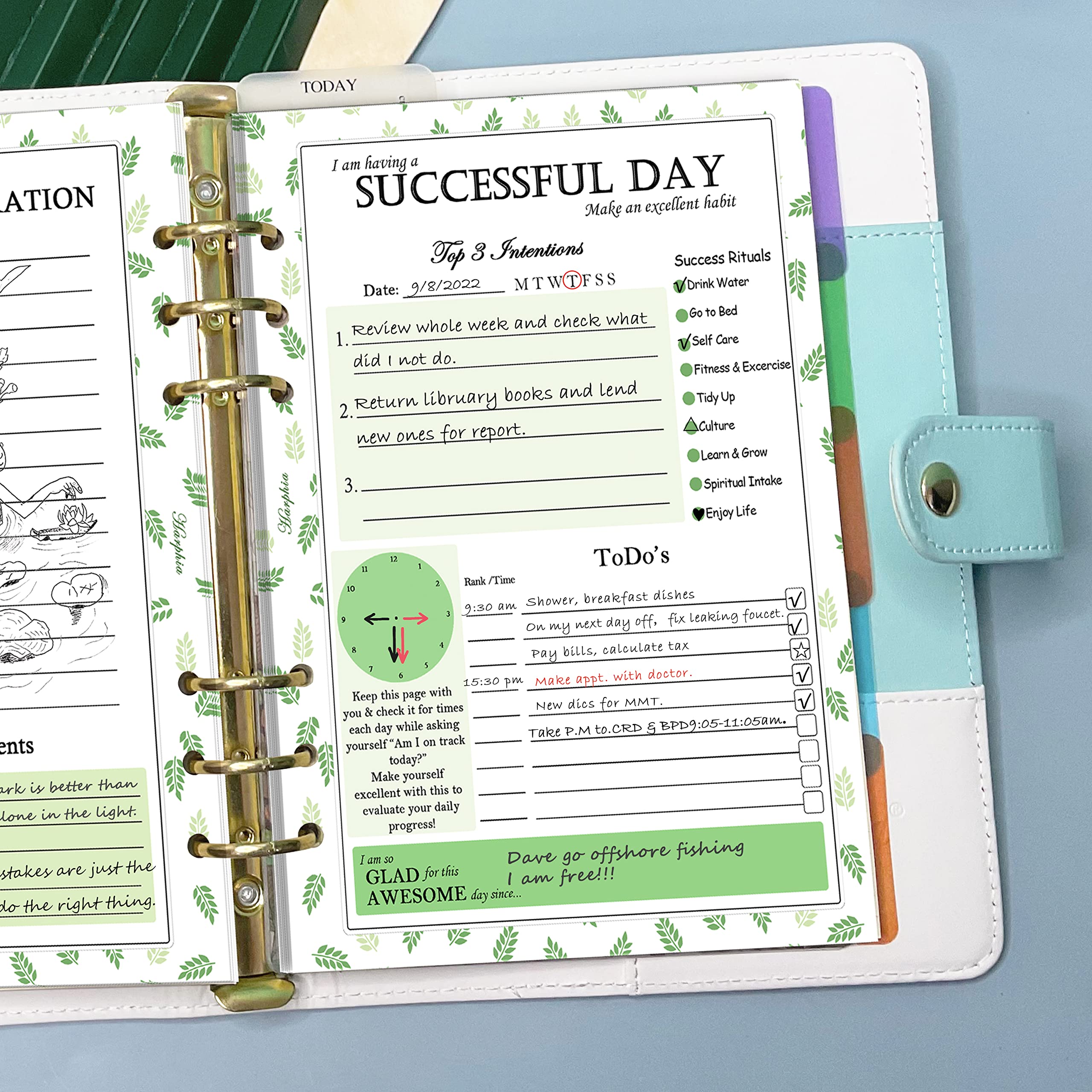 Harphia 2025 A5 Undated Daily Planner Refills - 8.26