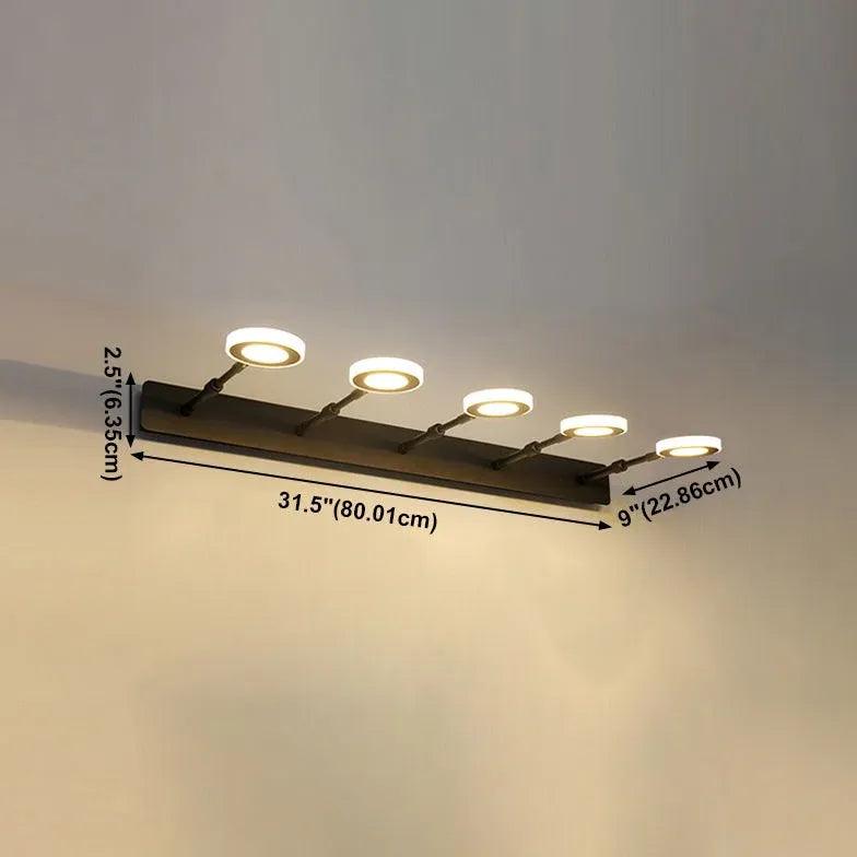 Modern Adjustable LED Bathroom Wall Lights - Dimmable Vanity Mirror Lighting for Makeup, Shaving & Spa Relaxation