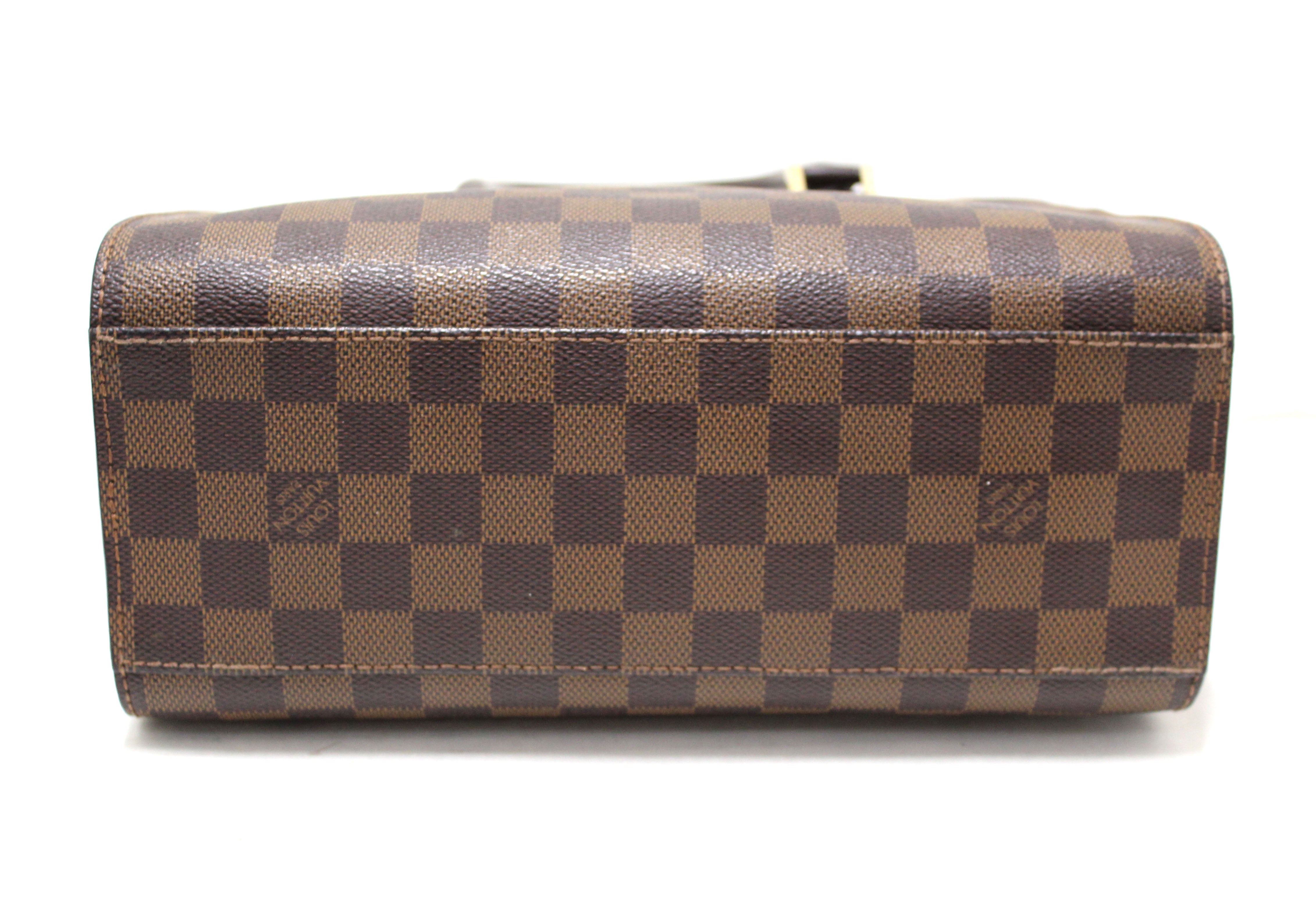 Authentic Louis Vuitton Damier Ebene Triana Crossbody Handbag for Women - Luxury Designer Purse for Work, Travel & Everyday Use