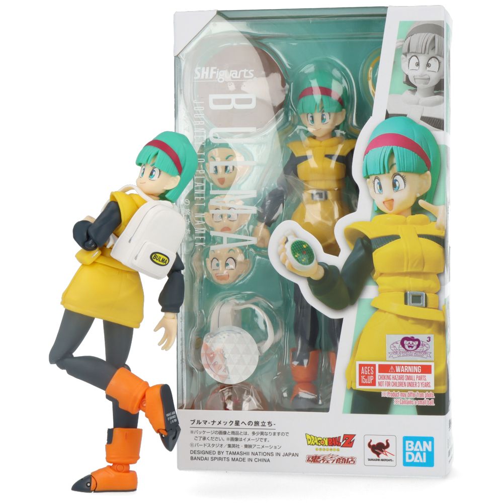 Dragon Ball Z Bulma Figure - S.H.Figuarts Collectible Action Figure for Planet Namek Saga | Perfect for Anime Fans & Collectors | Display for Home, Office, or Gaming Room Decor