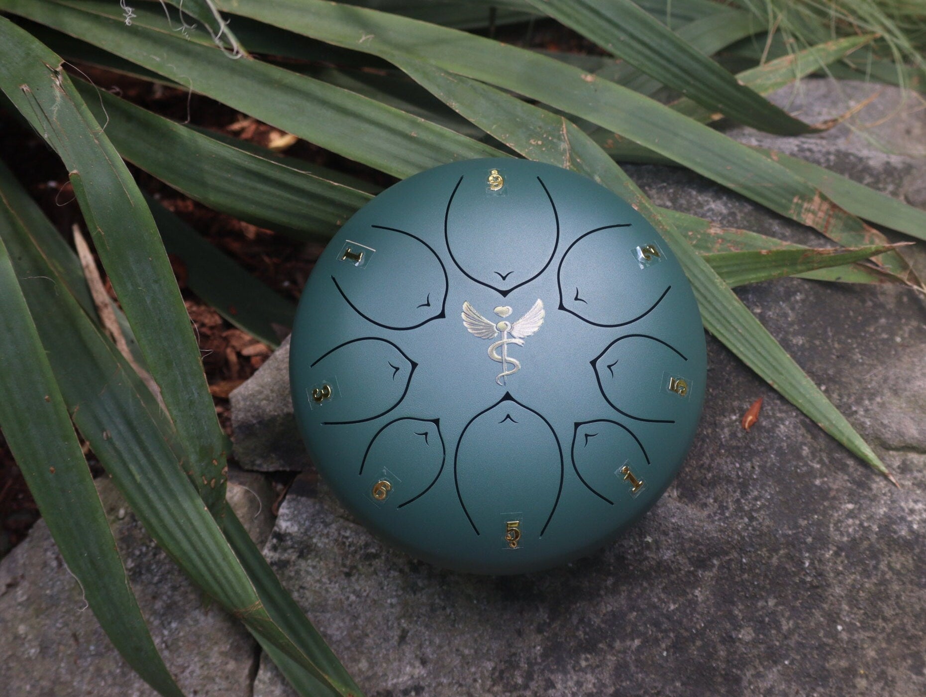 Life Force 8 Steel Tongue Drum in F Key - Handpan for Meditation, Yoga & Sound Healing | Shamanic & Ethereal Vibrations for Energy, Chi & Prana | Portable Tank Drum for Relaxation & Wellness