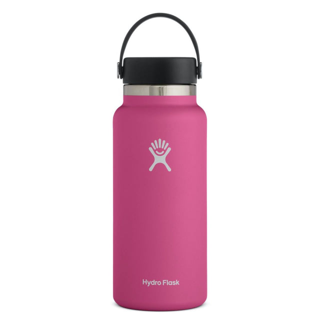 32 oz Wide Mouth Water Bottle with Straw & Leak-Proof Lid - BPA Free Stainless Steel Insulated Water Bottle for Gym, Hiking, Travel & Outdoor Activities