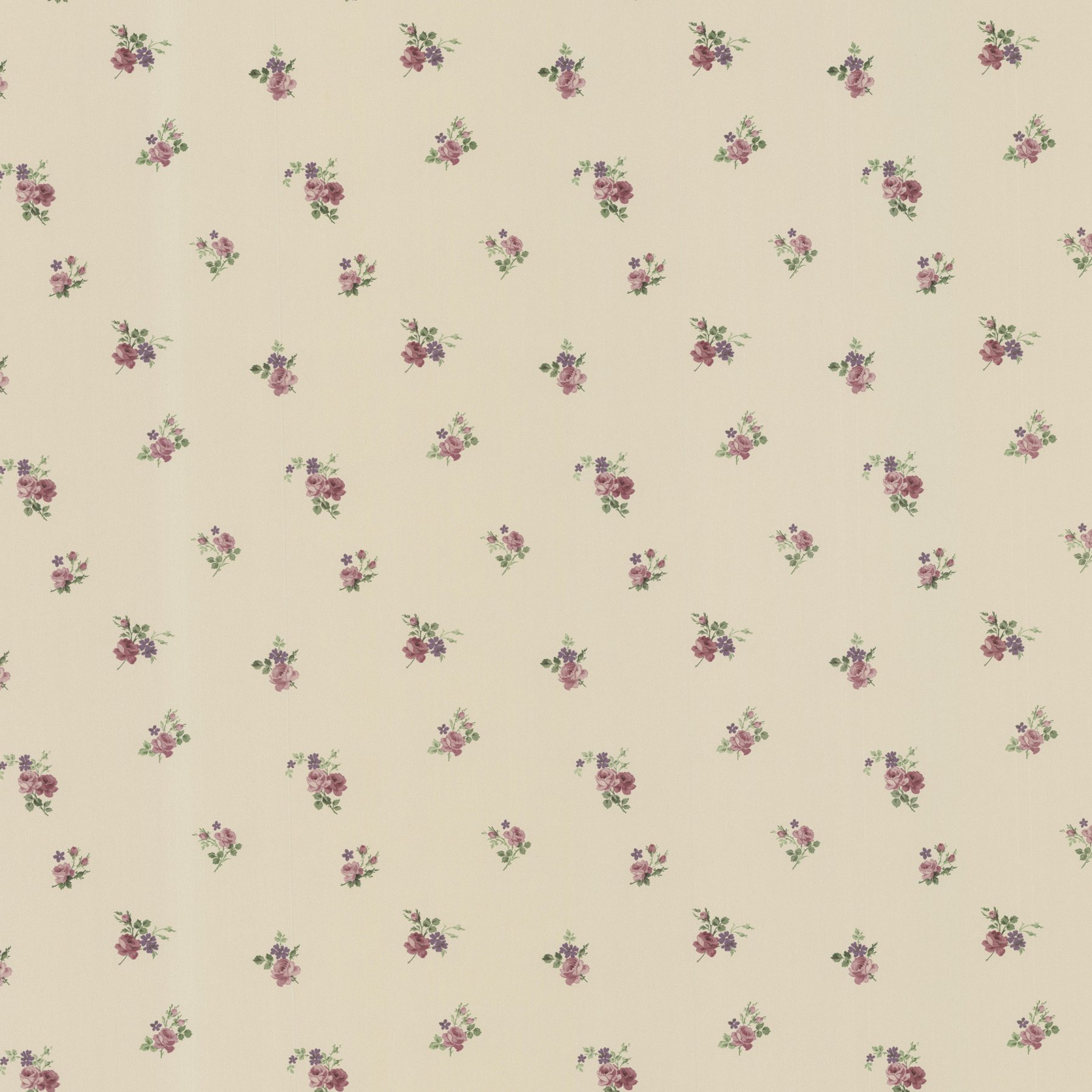 Brewster 487-68814 Debbie Small Rose Toss Wallpaper in Mauve - Floral Peel and Stick Wallpaper for Bedroom, Living Room & Nursery Decor