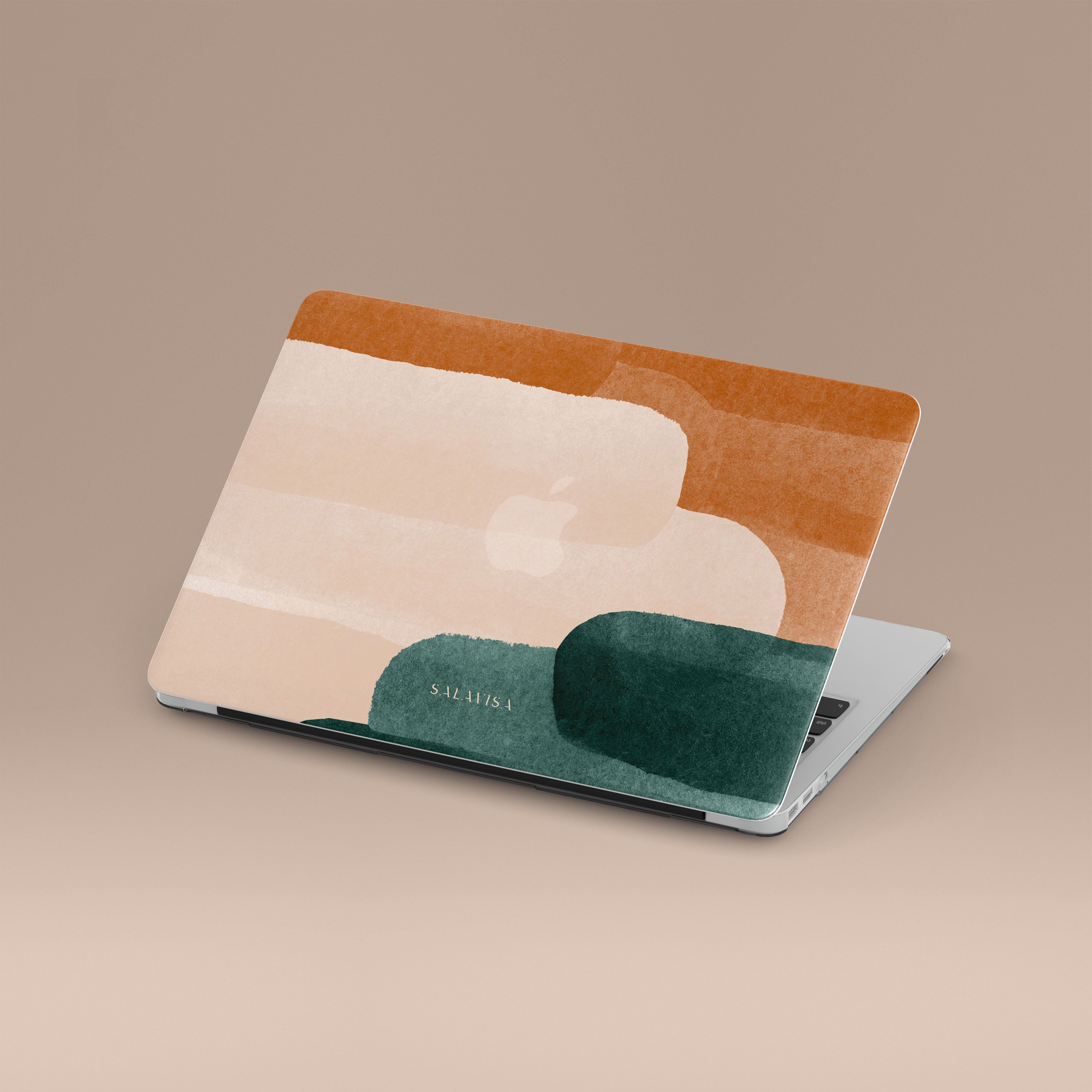 Premium Pink & Forest Green Luxury MacBook Case - Slim Protective Cover for MacBook Air & Pro - Perfect for Work, Travel & Stylish Everyday Use