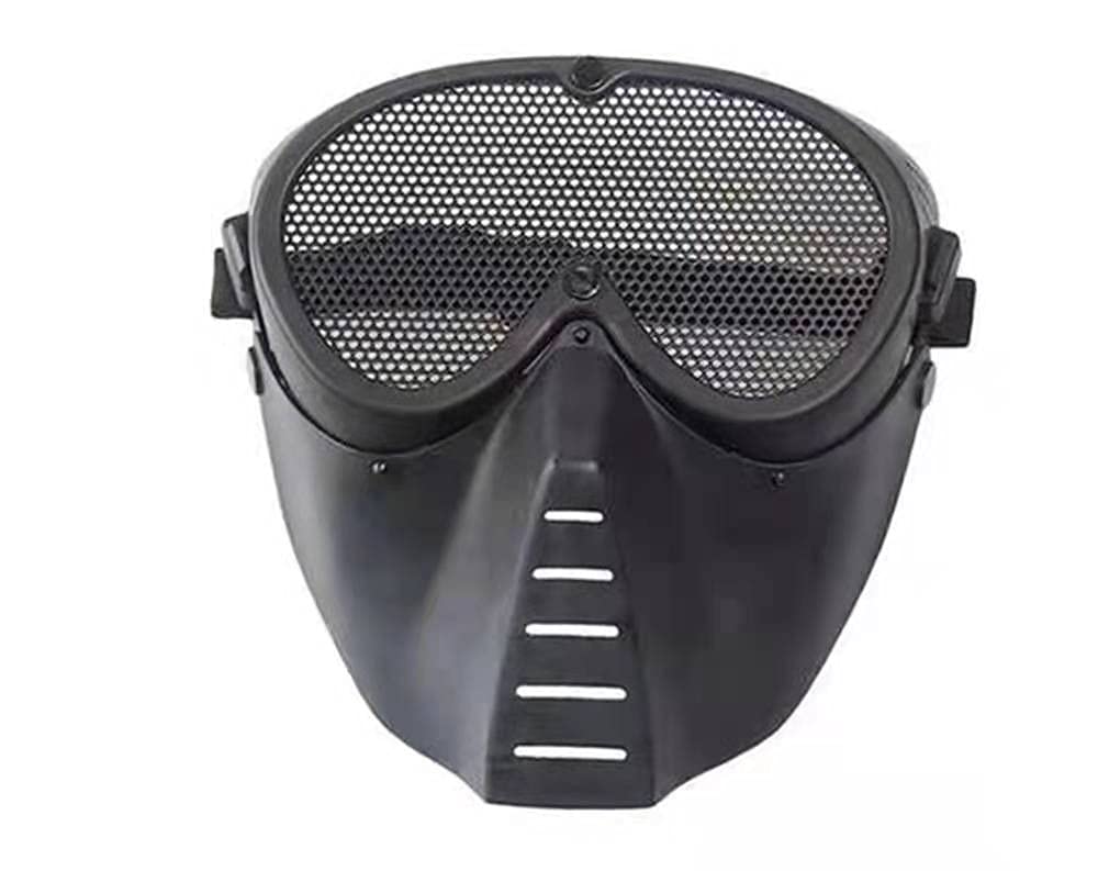 DPLUS Airsoft Mask Goggles - Tactical Face Protection for Airsoft, Paintball, CS Games | Halloween Cosplay & Survival Gear | Full Face Guard with Anti-Fog Lens for Outdoor Sports & Military Simulation