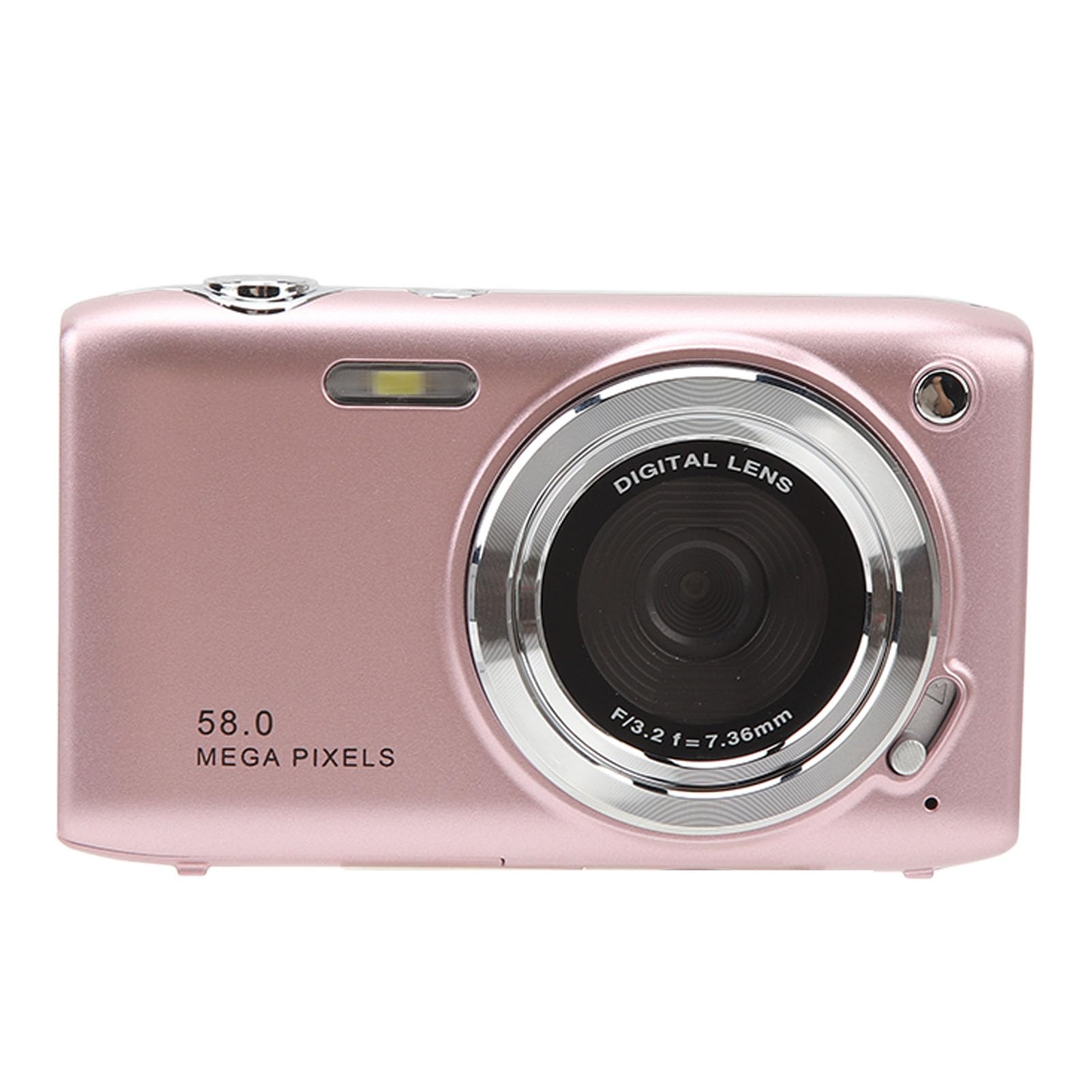 16X Zoom 58MP 4K Digital Camera with Multi-Function for Travel, Vlogging & Photography - Pink (Ideal for Outdoor Adventures, Family Trips & Content Creation)