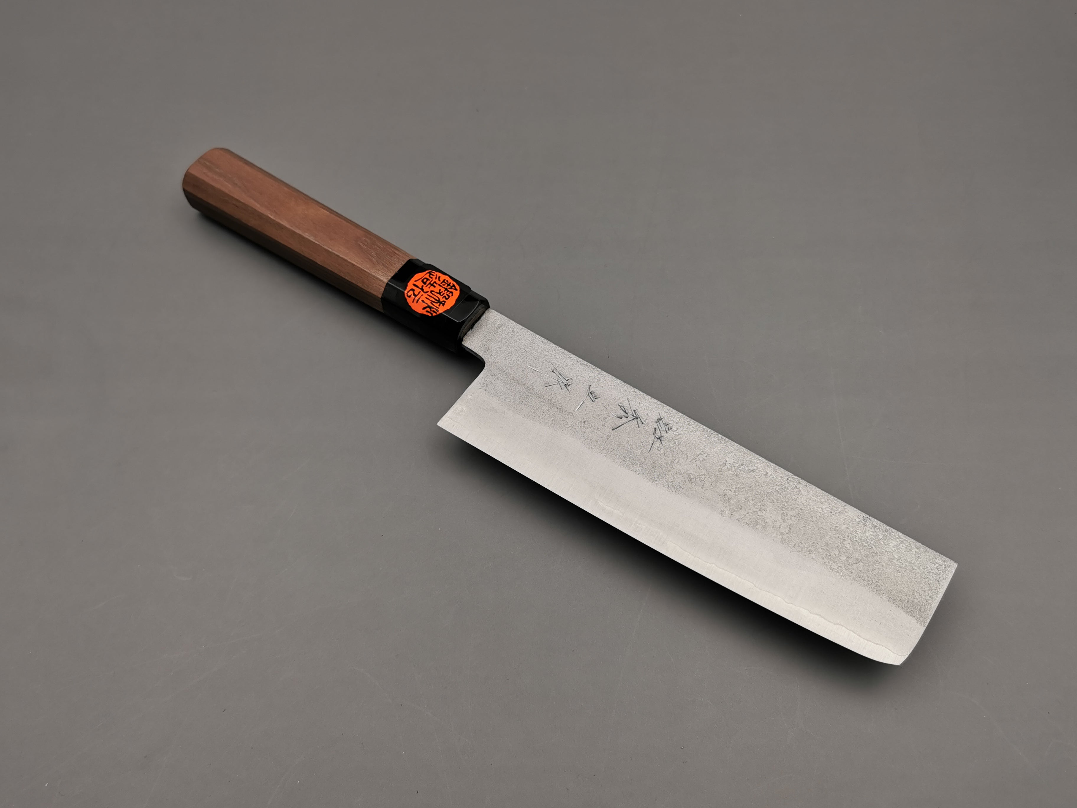 Premium Shigeki Tanaka Silver 3 Nakiri Japanese Chef Knife - High Carbon Steel Blade for Precision Vegetable Cutting, Slicing & Chopping | Perfect for Home Cooks & Professional Chefs | Ideal for Asian Cuisine, Sushi Prep & Fine Dining
