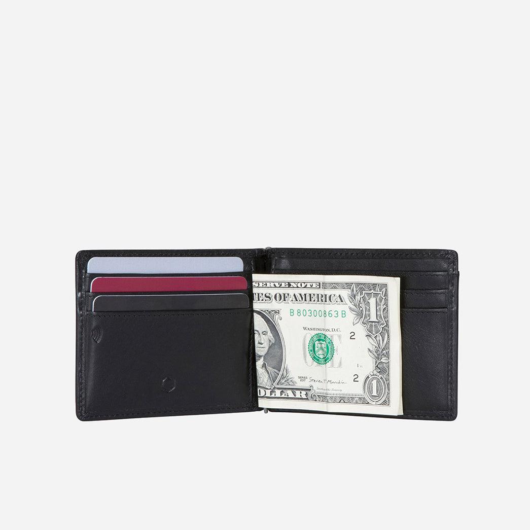 Premium Jekyll & Hide Oxford Leather Money Clip Wallet for Men - Slim RFID Blocking Bifold Wallet with Card Slots - Perfect for Travel, Business & Everyday Use