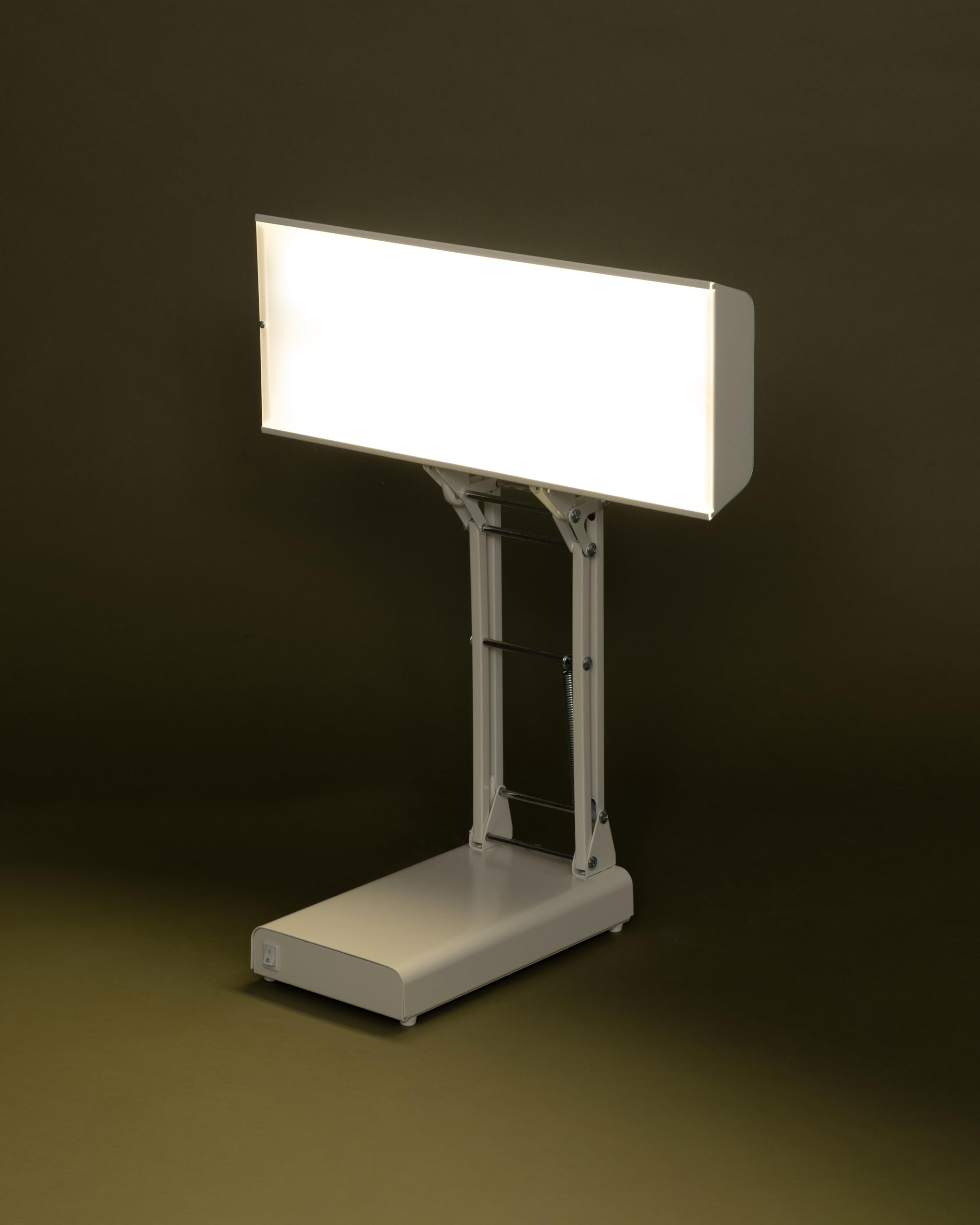 Northern Light Technologies NLT Adjustable Desk Lamp - 10000 Lux Full Spectrum LED Light Therapy Lamp for Mood & Energy Boost - Sunlight Therapy Lamp for Home, Office, and Seasonal Affective Disorder (SAD) Relief - Beige