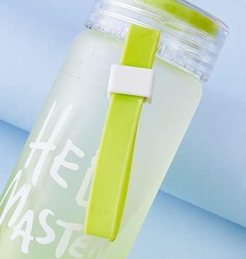 Maxismart Hello-Master Borosilicate Glass Water Bottle - 1L BPA-Free, Leak-Proof, Durable for Hot & Cold Drinks - Perfect for Home, Office, Gym, Hiking, Travel & Outdoor Activities (Clear, Pack of 1)