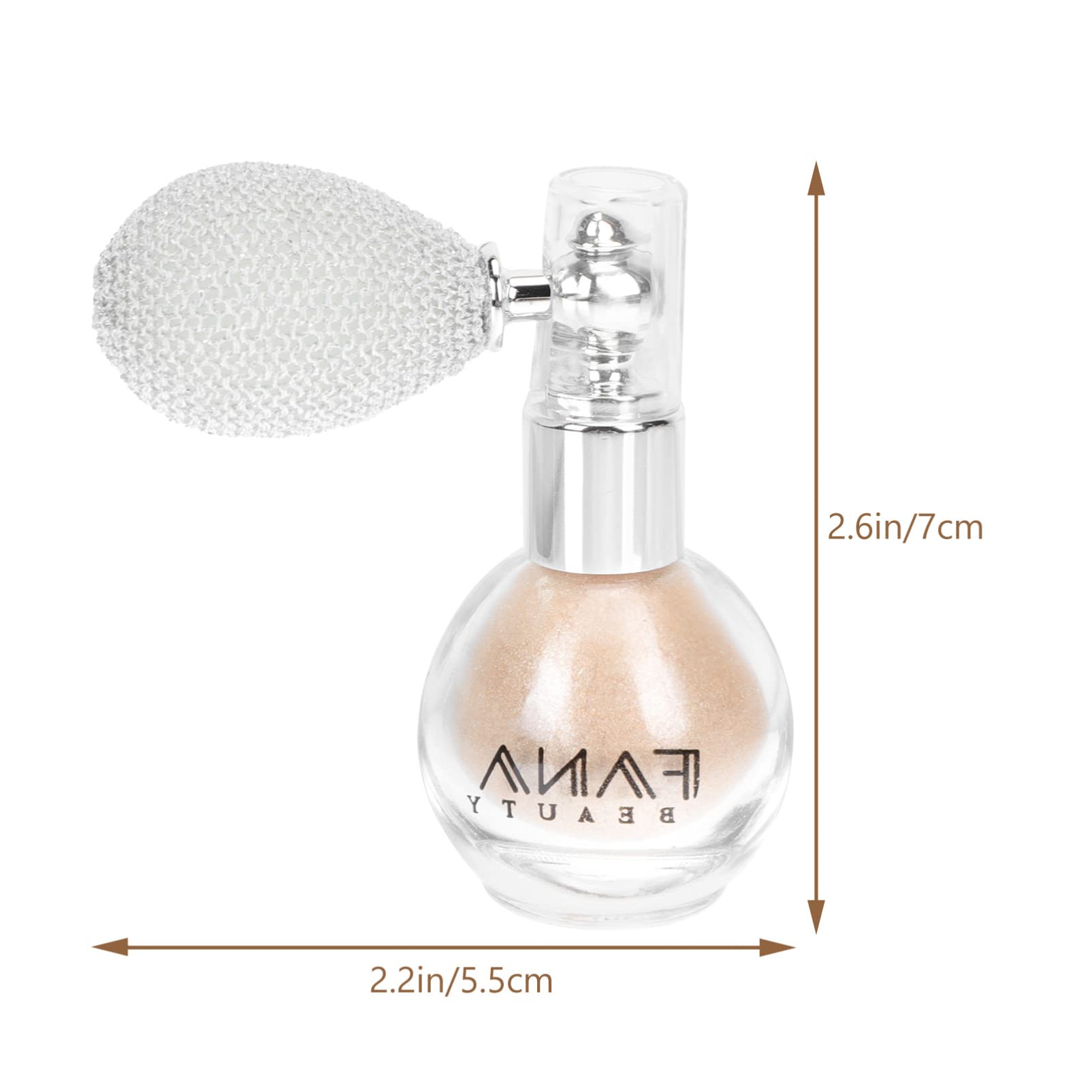 Beaupretty Shimmer Sparkle Powder Glitter Body Spray - Highlighter Loose Powder Makeup for Face, Body & Hair | Perfect for Parties, Festivals & Special Occasions
