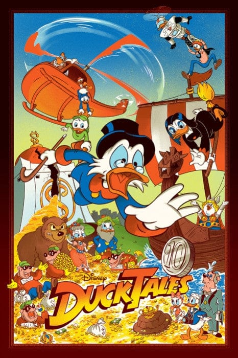 DuckTales JJ Harrison Poster - Vintage Cartoon Wall Art for Kids Room, Living Room & Office Decor - Perfect Gift for Disney Fans & Collectors