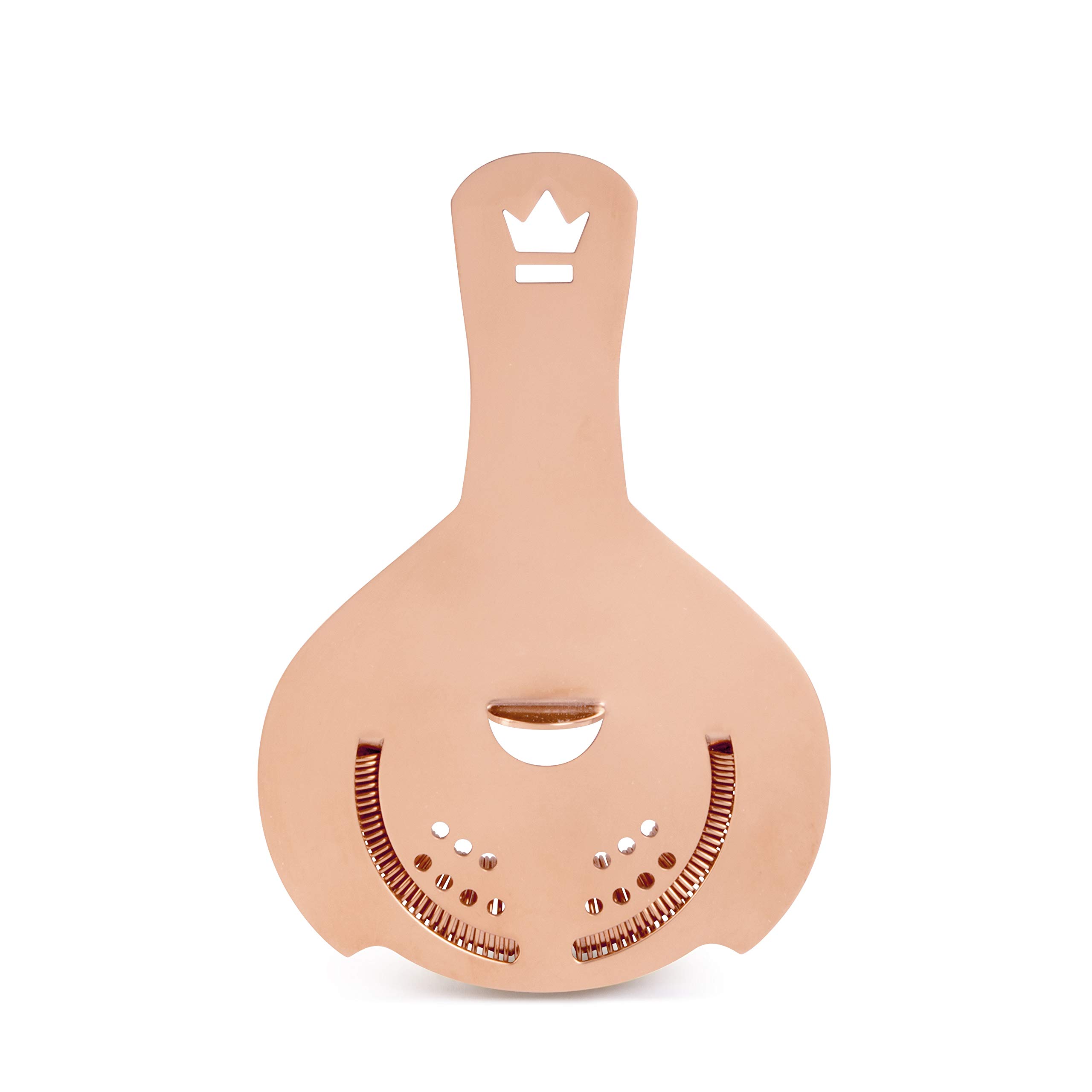 Premium Cocktail Kingdom® Koriko® Hawthorne Strainer - Copper-Plated Bar Tool for Mixing Drinks, Cocktails & Mocktails - Perfect for Home Bars & Professional Bartenders