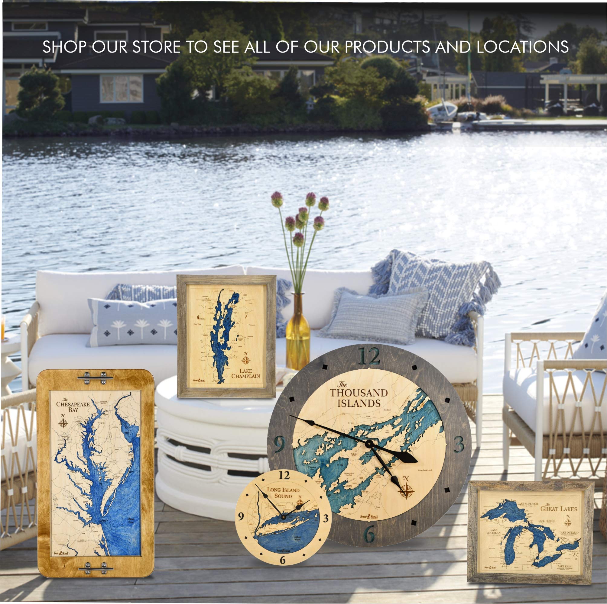 Sea & Soul Annapolis 3D Nautical Wood Map Wall Art - Handcrafted USA-Made 13”x16” Coastal Decor - Rustic Pine & Deep Blue Wooden Chart - Perfect for Beach House, Office, or Lake Cabin Decor - Unique Housewarming & Wedding Gift Idea