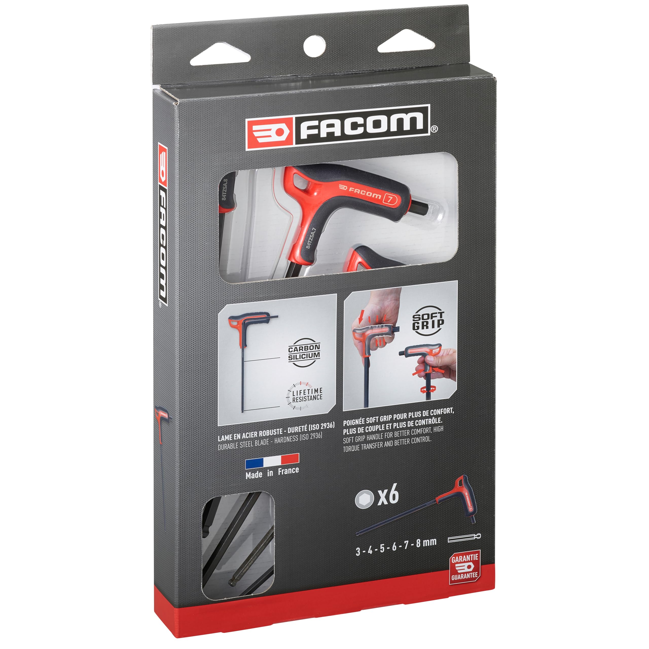 Facom Hex Power Key Set - High-Quality Hex Key Wrench Tools for Automotive, Bicycle & DIY Projects | Durable & Precision Engineered