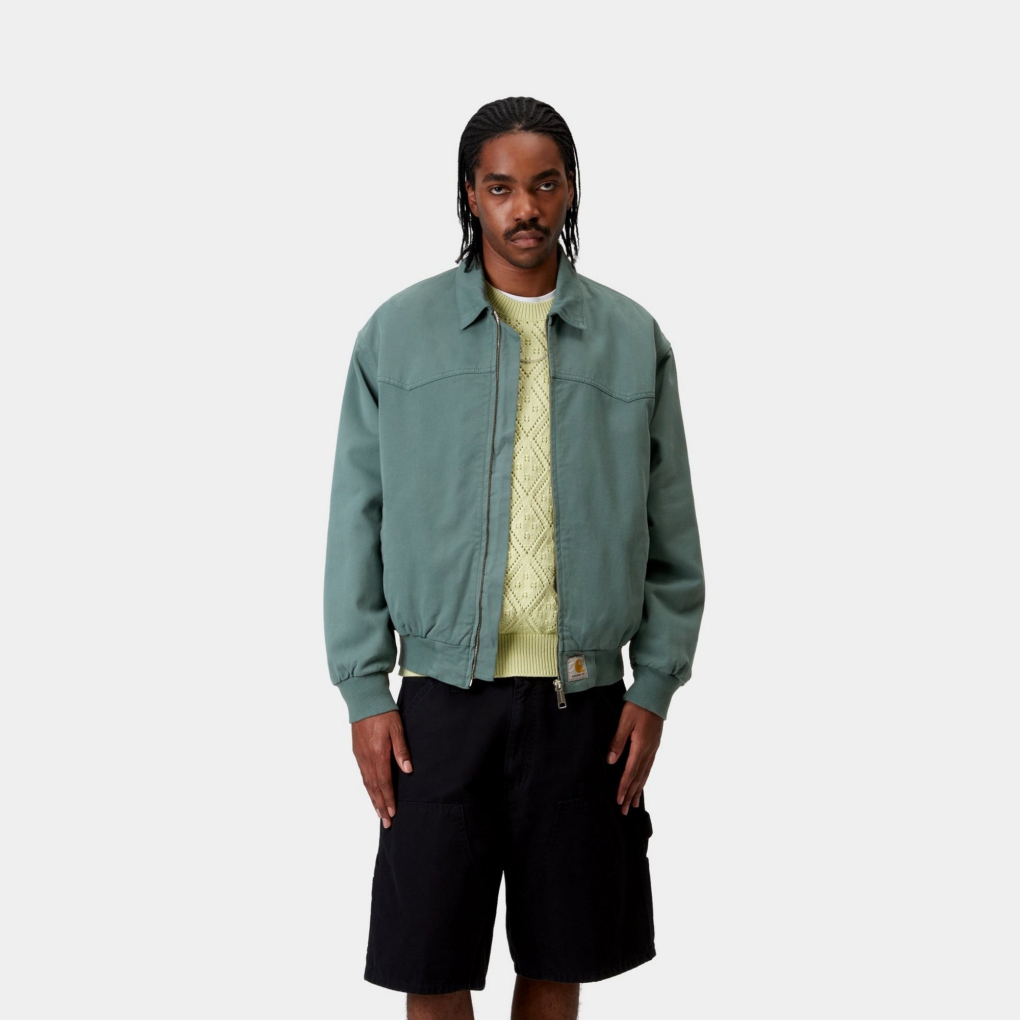 OG Santa Fe Jacket for Men - Spring Lightweight Jacket in Silver Pine (Garment Dyed) | Casual Outerwear for Hiking, Travel & Street Style