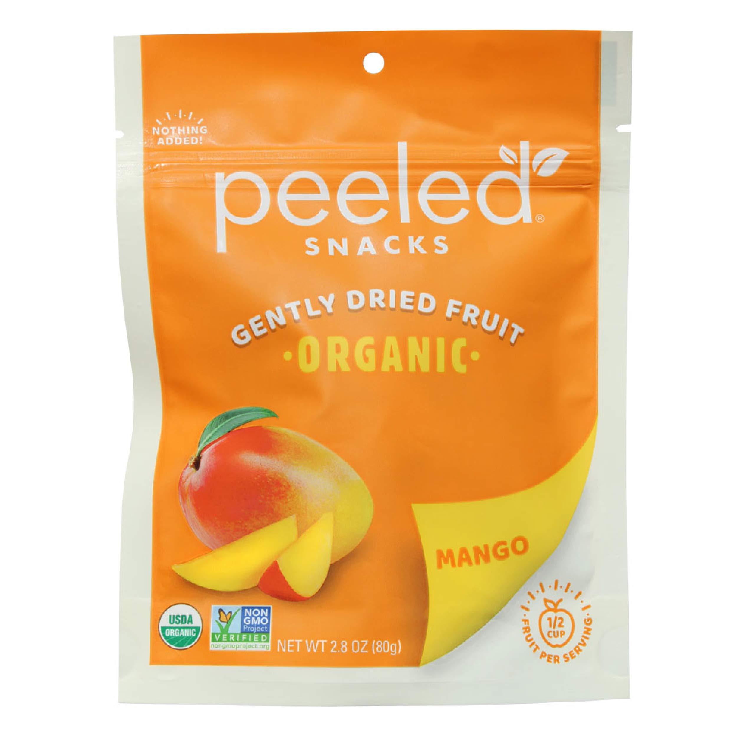 Organic Dried Mango Snacks | Vegan, Gluten-Free, Non-GMO | Healthy On-the-Go Fruit Snack for Work, School & Travel | 2.8 Oz (Pack of 12)