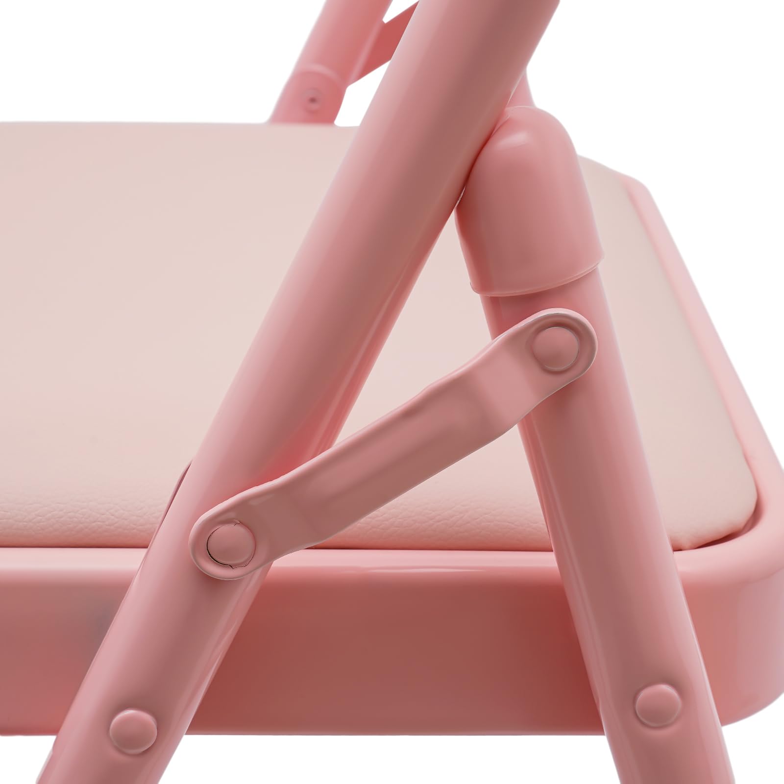 Foldable Yoga Chair with Lumbar Support - Pink Exercise Stretching Chair for Balance Training, Handstand Practice, Flexibility & Strength Workouts - Ideal for Yoga Studios, Home Gym & Back Pain Relief