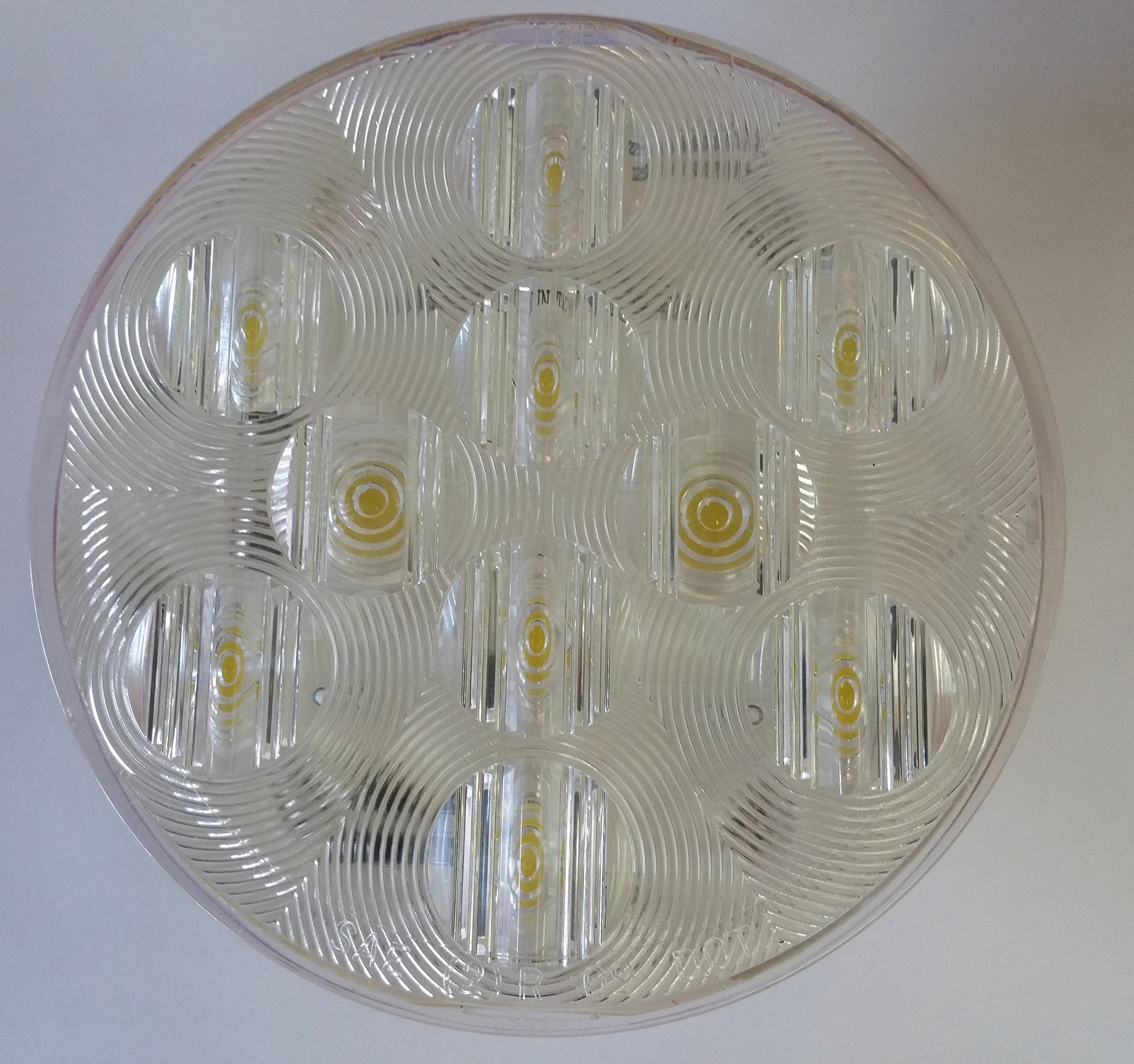 4 Inch Round LED Sealed Backup Light - Waterproof Reverse Light for Trucks, Trailers, Boats & Off-Road Vehicles
