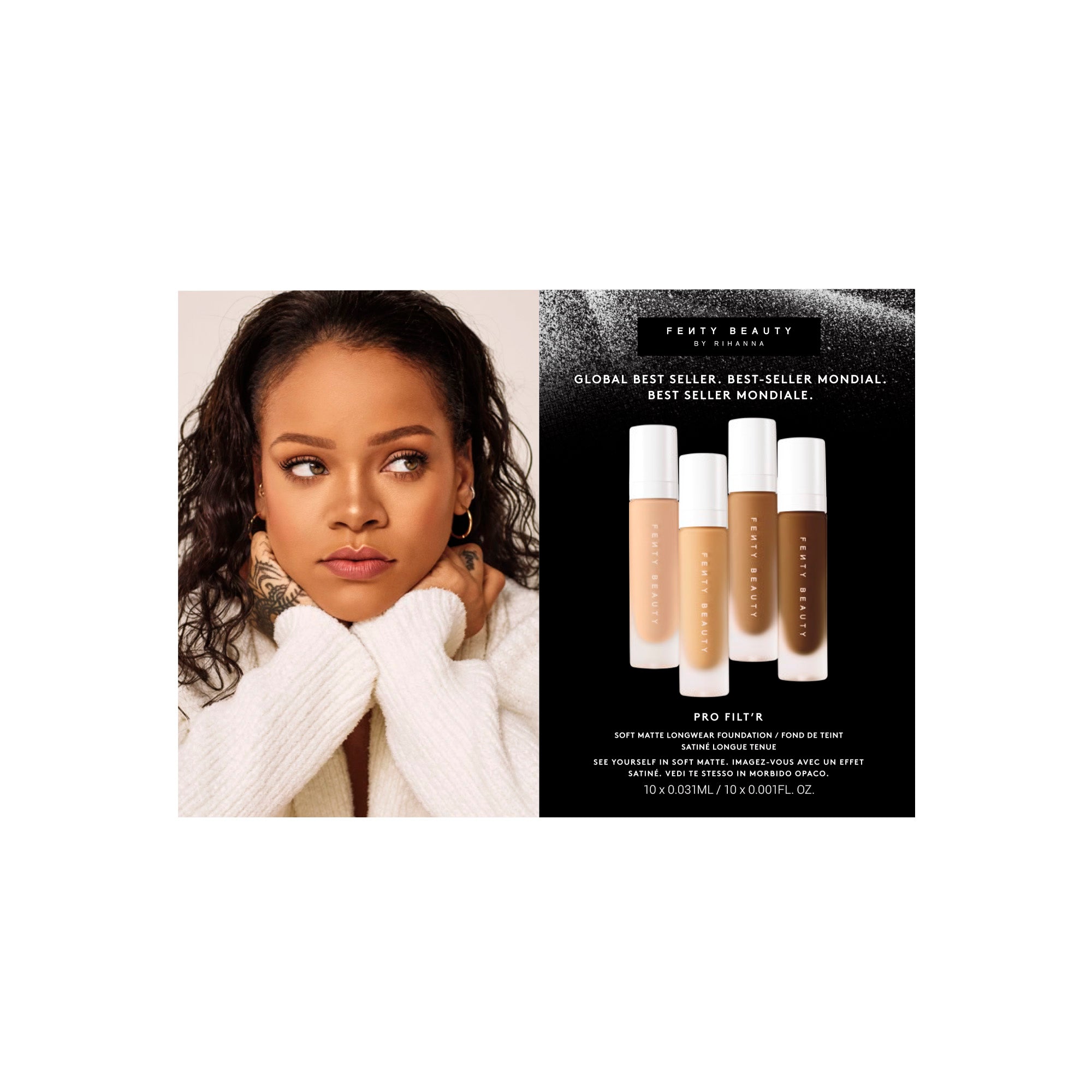 Pro Filt'r Soft Matte Foundation Shade Refinement Packette - Perfect Match for All Skin Tones | Flawless Matte Finish | Ideal for Daily Wear & Special Occasions