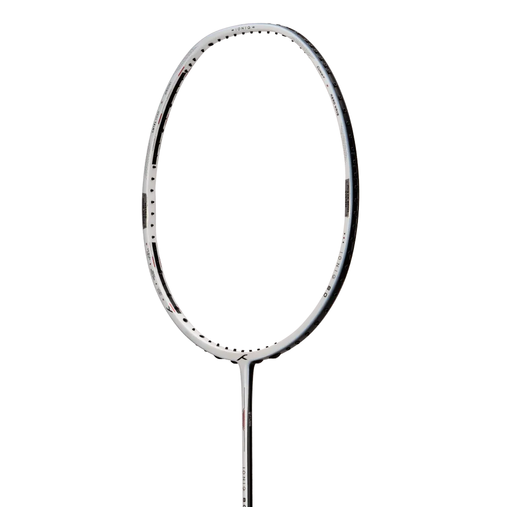 HNDRD Ioniq 80 Badminton Racket - Pre-Strung Carbon Fiber Badminton Racquet for Advanced Players | Perfect for Tournaments, Training & Outdoor Games