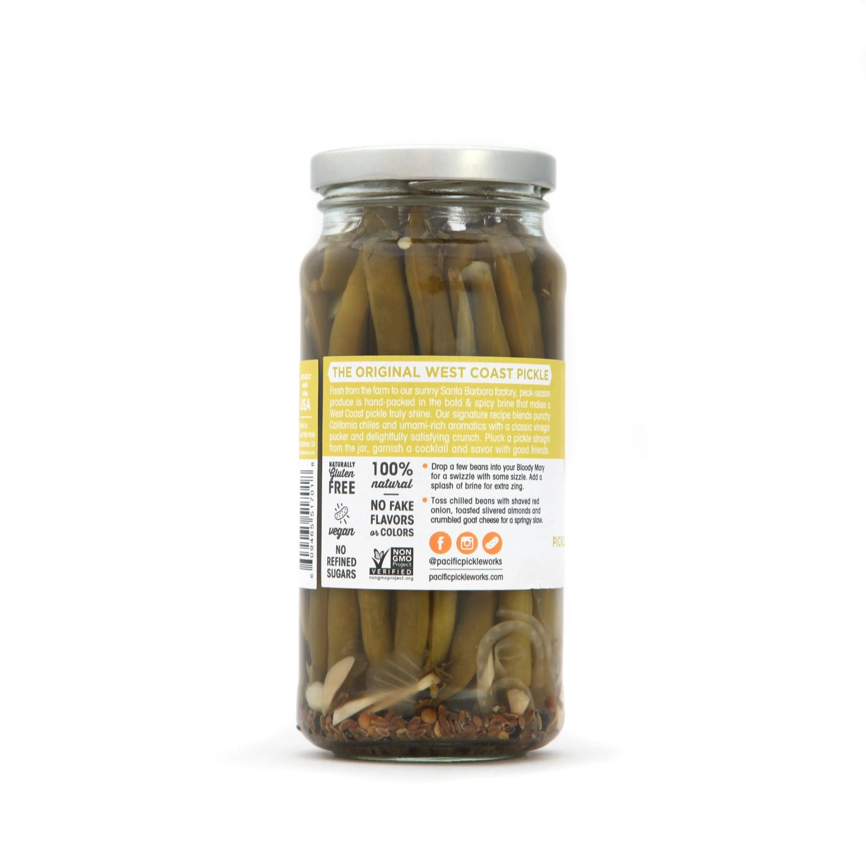 Spicy Pickled Green Beans - Crunchy & Tangy Jalapeño Flavored Vegetables | Perfect for Salads, Snacks & Charcuterie Boards
