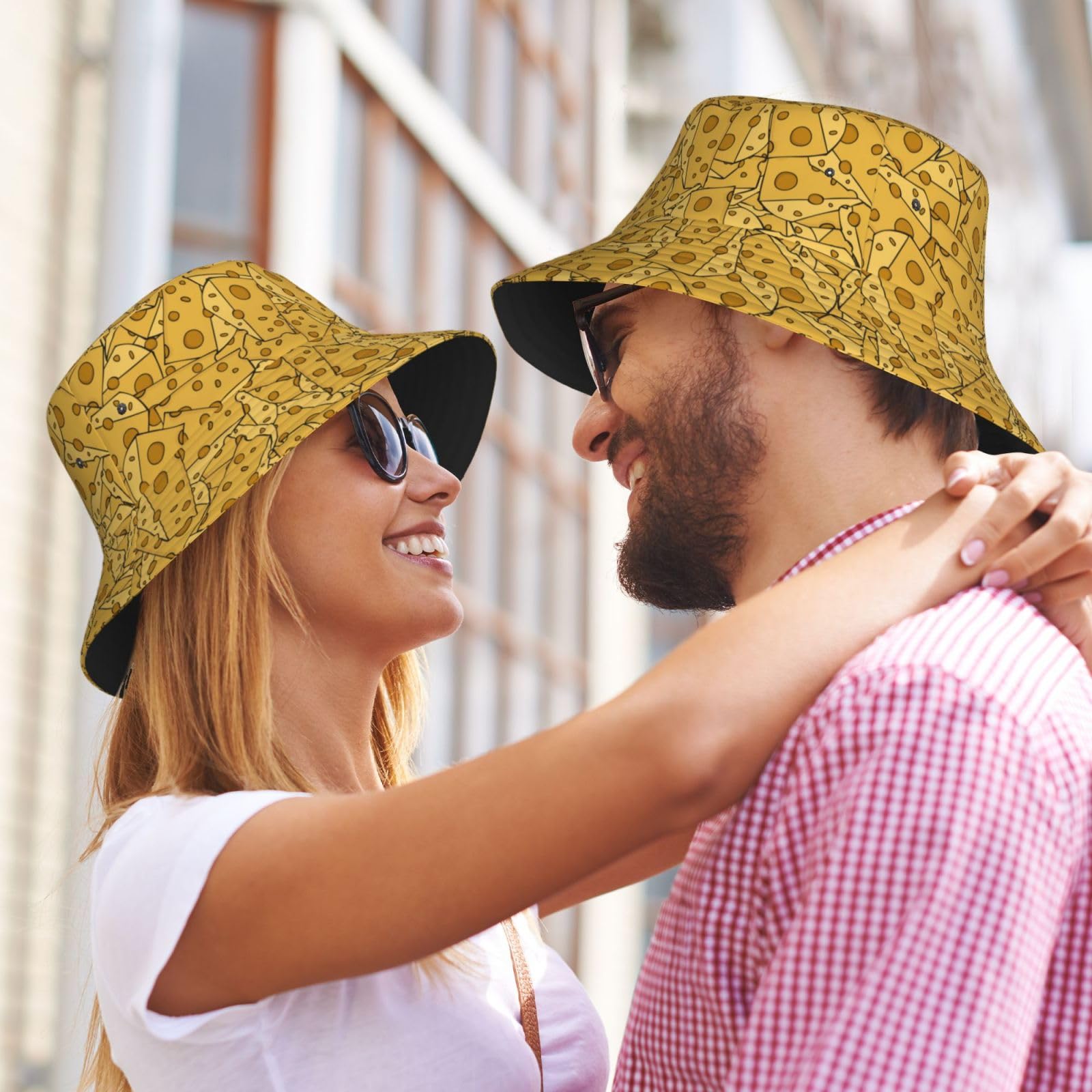 Unisex Cheese Bucket Hat for Women & Men - Lightweight Packable Sun Hat for Beach, Fishing & Outdoor Activities | Trendy Casual Summer Accessory