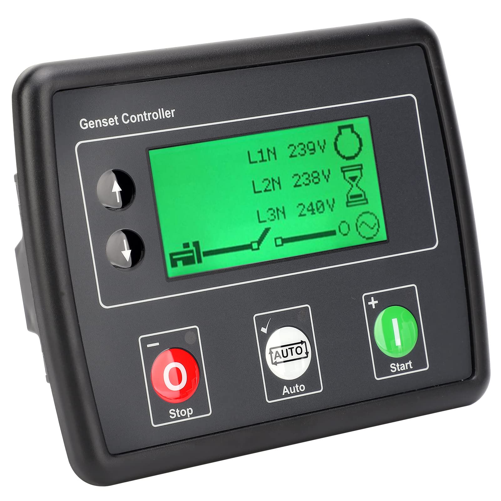 DSE4520 Engine Auto Start Control Module with LCD Display - Battery Backup & Mains Failure Protection for Generators, Power Plants, and Industrial Equipment