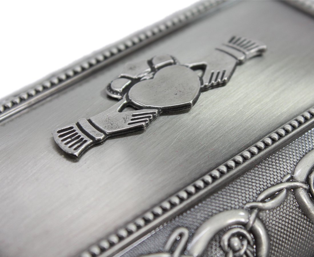 Authentic Claddagh Irish Jewelry Box - Medium Size for Rings, Necklaces & Keepsakes | Perfect for Wedding, Anniversary & Birthday Gifts