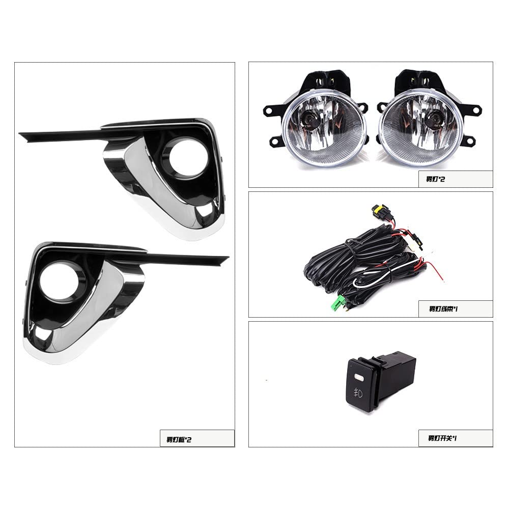 Toyota Fortuner & Hilux SW4 2016-2019 H11 Halogen Fog Lights Kit - 12V 55W Replacement Front Bumper Lamps for Improved Visibility in Rainy & Foggy Conditions