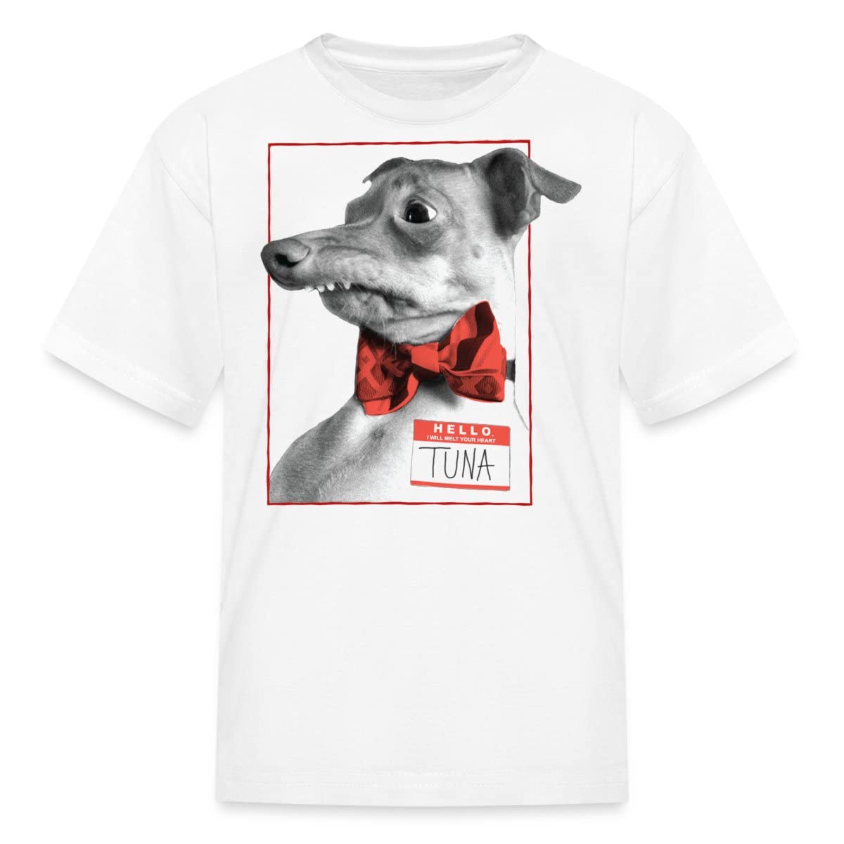 Spreadshirt Cute Tuna 'Melts My Heart' Kids' T-Shirt - Fun Graphic Tee for Boys & Girls - Perfect for School, Playdates & Family Outings
