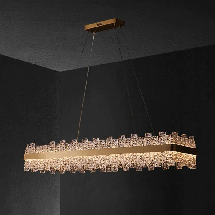 Modern Lumina Crystal Dining Room Chandelier - Elegant Lighting Fixture for Formal Dining Rooms & Luxury Home Decor