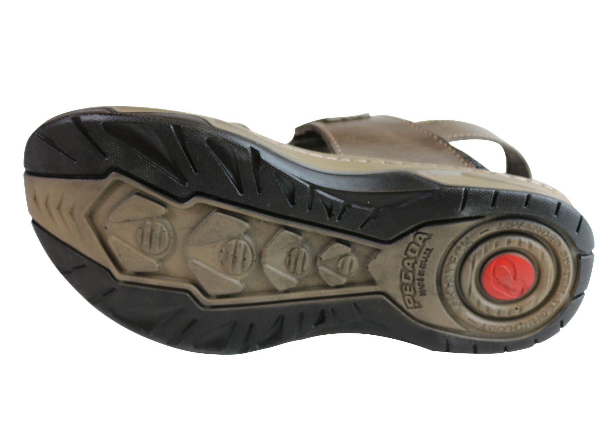 Jeff Men's Genuine Leather Comfortable Cushioned Sandals - Handmade in Brazil - Perfect for Beach, Vacation & Summer Outdoor Activities