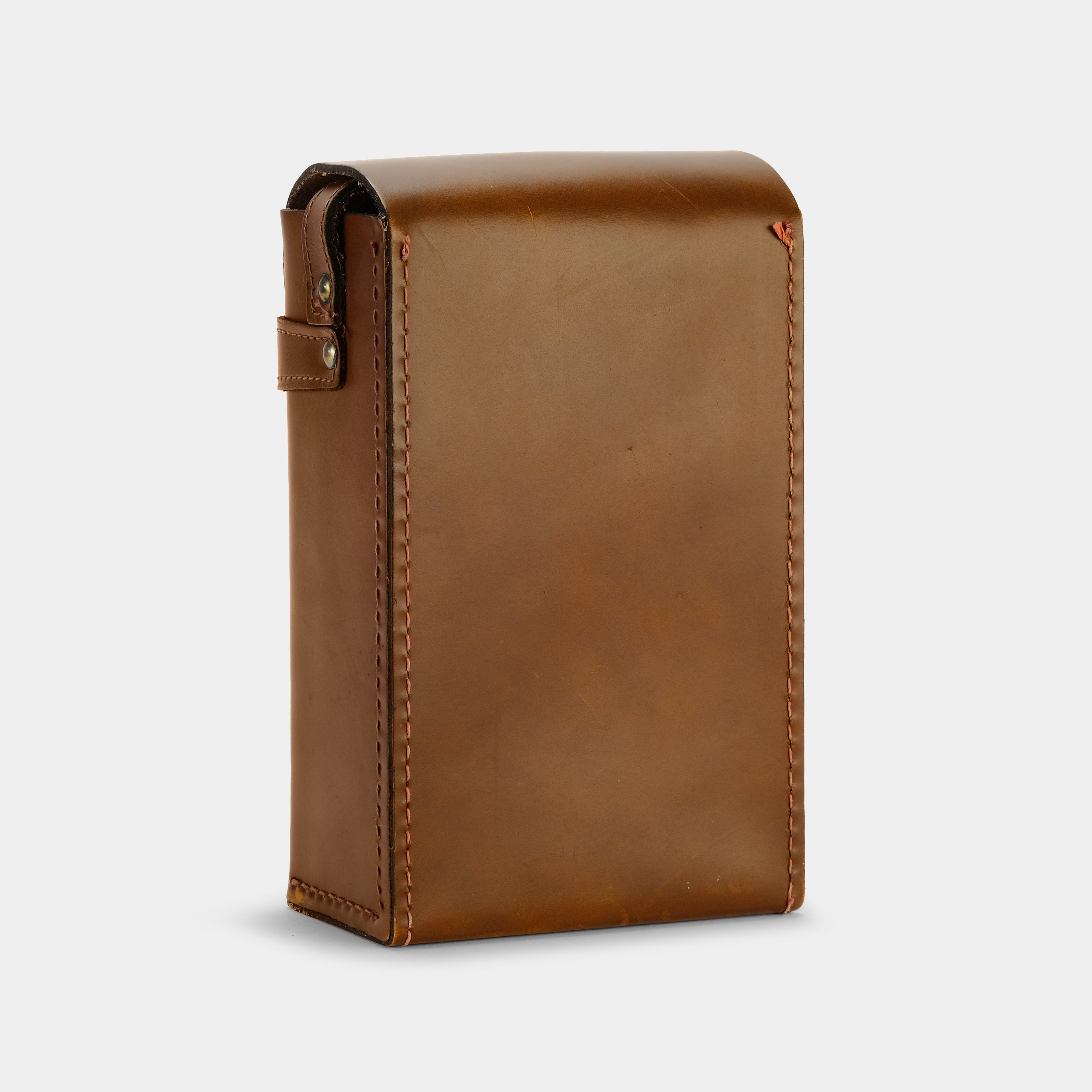 Premium Brown Leather Folding Instant Camera Case - Protective Cover for Fujifilm Instax Mini 9/11/40/90 - Perfect for Travel, Parties & Photo Walks