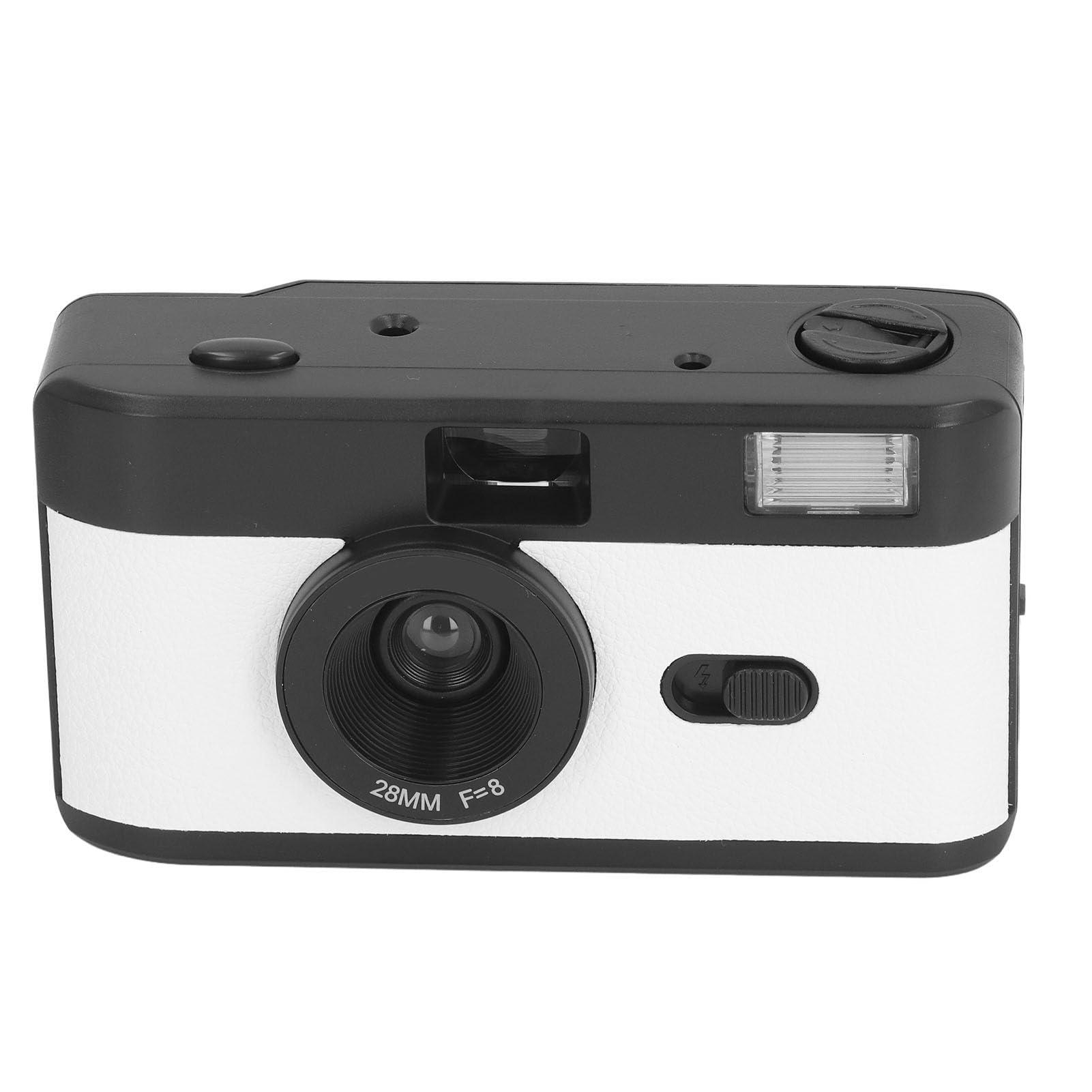 35MM Film Camera - Vintage Lightweight Analog Camera with Built-in Flash, 28MM F8 Lens & 1/120s Shutter Speed | Perfect for Photography Enthusiasts & Analog Hobbyists | Great for Travel, Street Photography & Retro Style Shooting (Black and White)