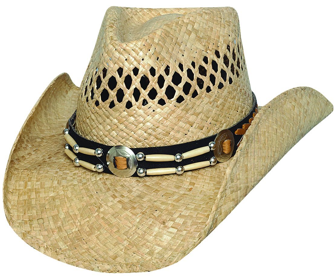 Bullhide Hats 2126 Ashland Natural Straw Cowboy Hat for Men - Western Style Sun Protection Hat for Outdoor, Rodeo, and Country Music Festivals