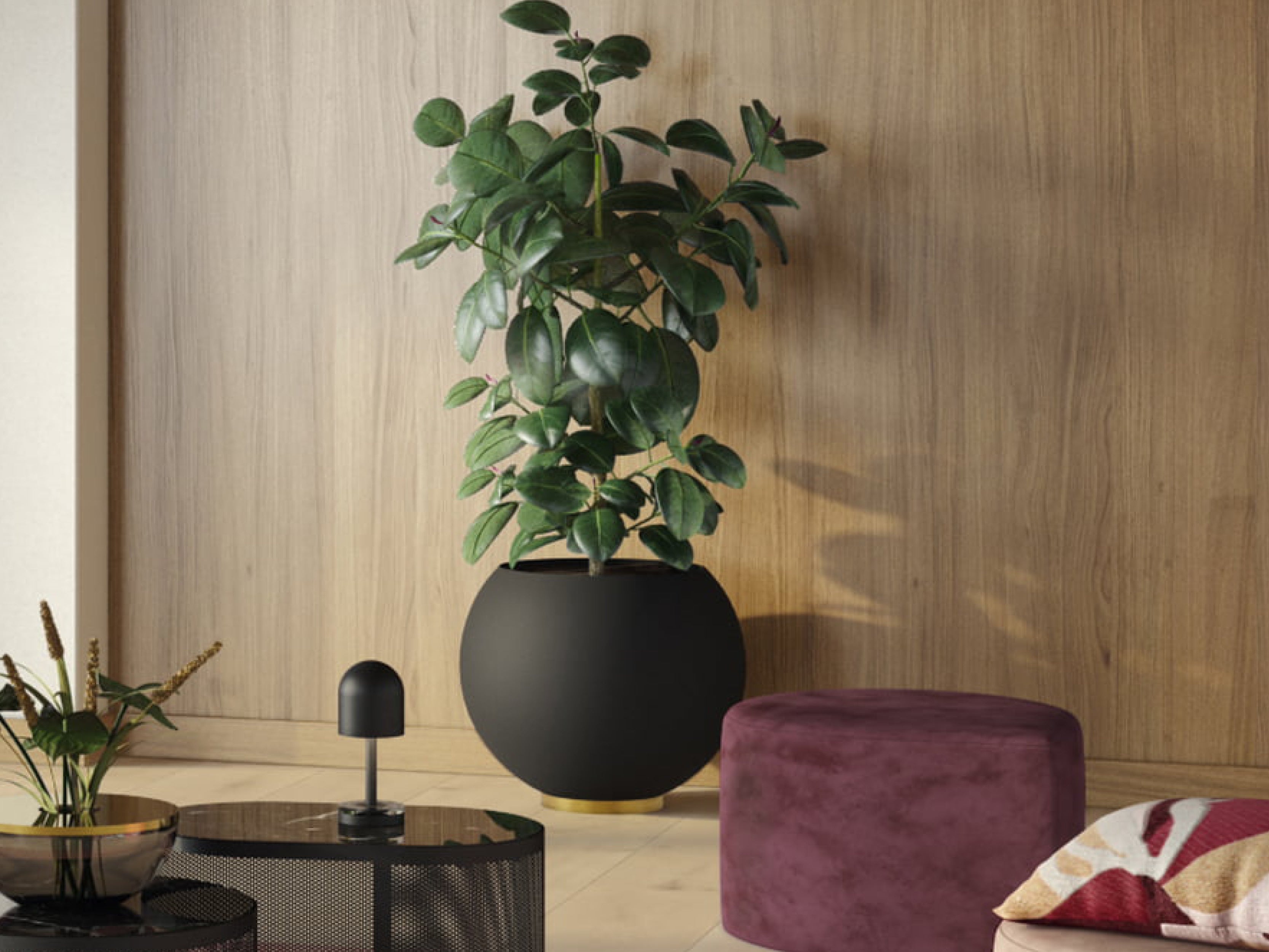 Globe Flower Pot - Decorative Ceramic Plant Pot for Indoor & Outdoor Plants - Perfect for Home, Office, and Garden Decor