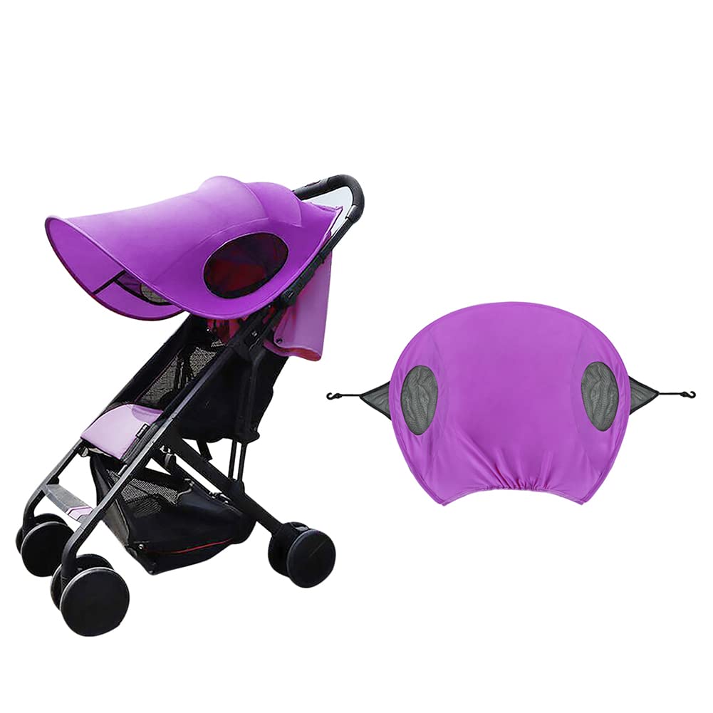 Universal Baby Stroller Sun Shade - Blackout Canopy Cover with UV Protection for Strollers, Car Seats & Prams | Rain & Sun Shield for Outdoor Walks, Park Visits & Travel