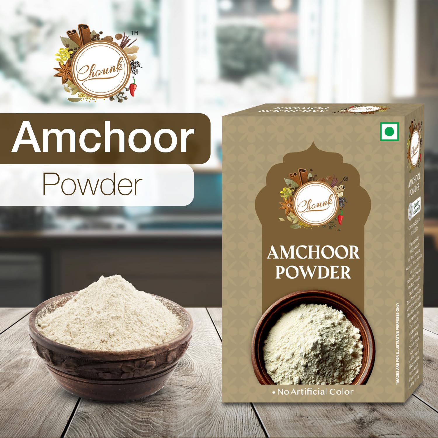 Organic Amchur Powder (Dry Mango Powder) - 100g | All-Natural, No Preservatives or Artificial Flavors | Indian Spice for Chutneys, Curries & Marinades | Vegan & Gluten-Free Cooking Essential